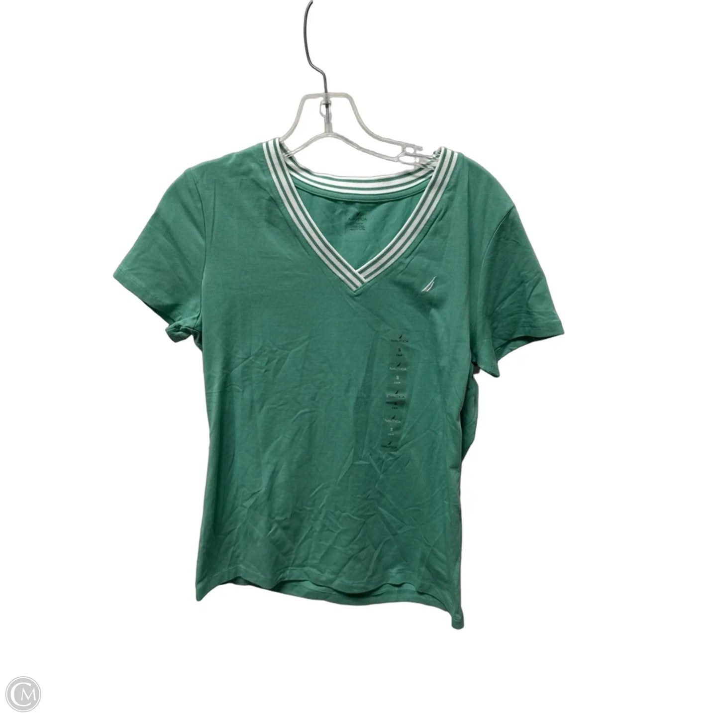 Top Short Sleeve Basic By Nautica In Green, Size: S