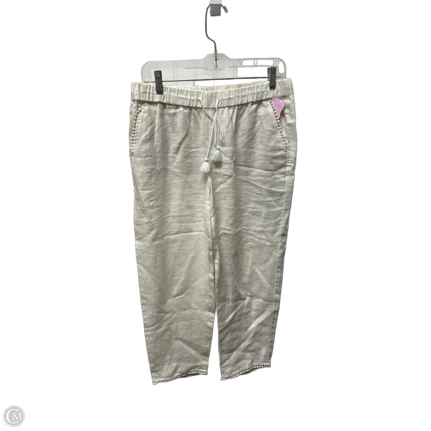 Pants Linen By Talbots In Cream, Size: 4