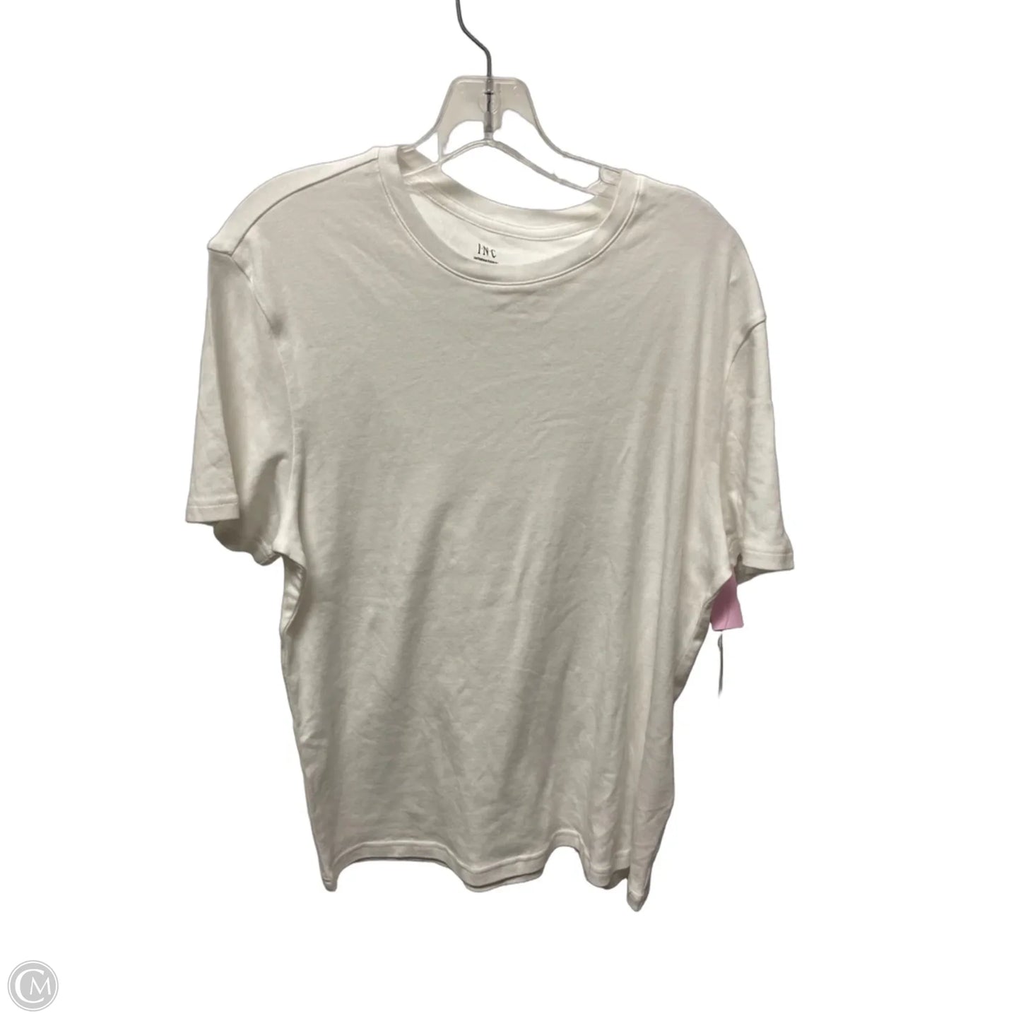 Top Short Sleeve Basic By Inc In White, Size: M