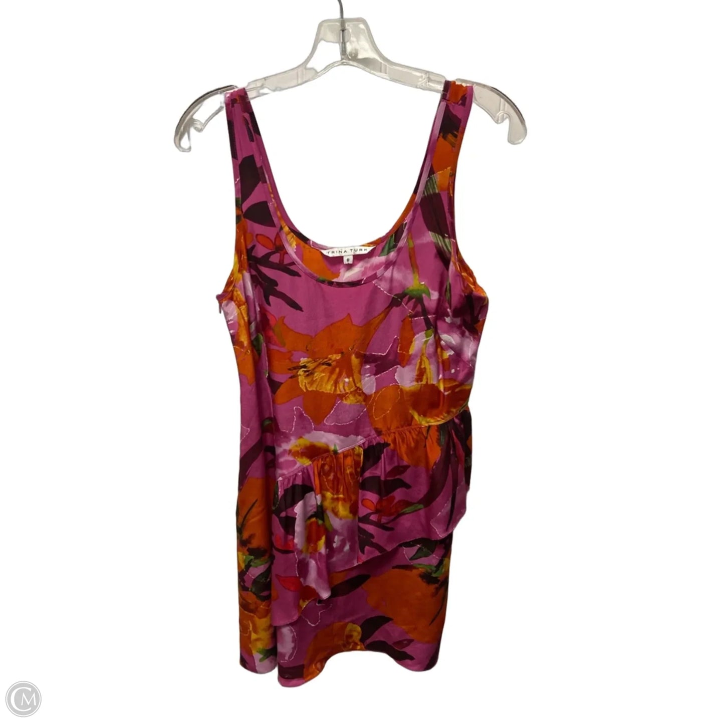 Dress Casual Short By Trina Turk In Purple & Red, Size: M