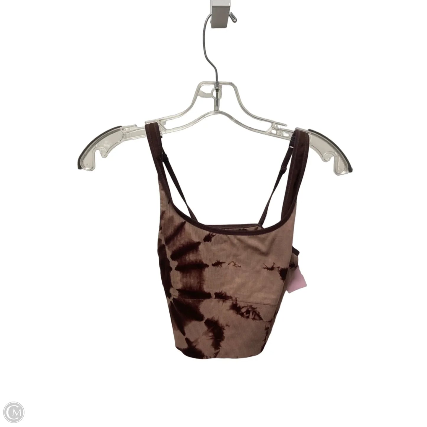 Athletic Bra By Pink In Tie Dye Print, Size: M