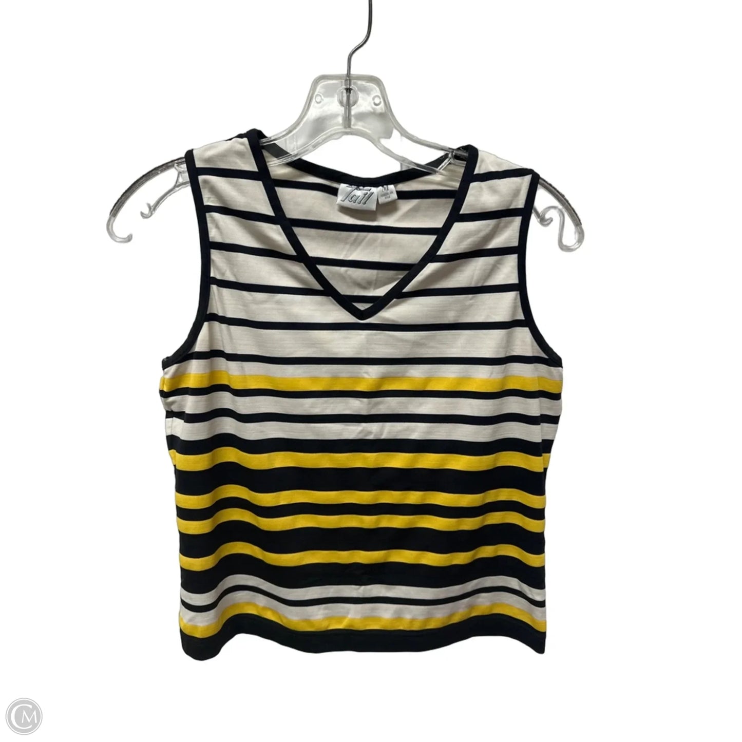Athletic Tank Top By Tail In Striped Pattern, Size: M