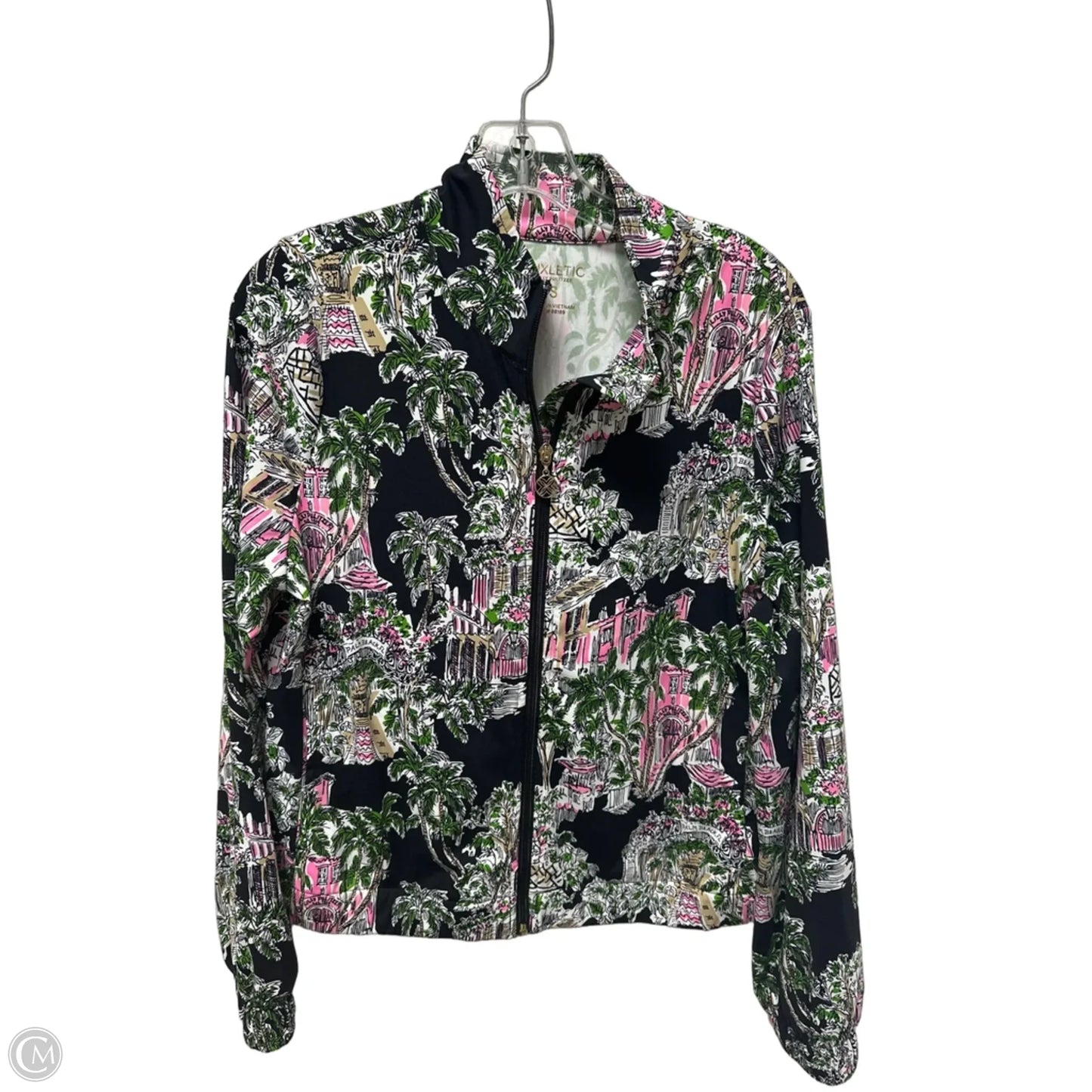 Jacket Designer By Lilly Pulitzer In Black & Pink, Size: S
