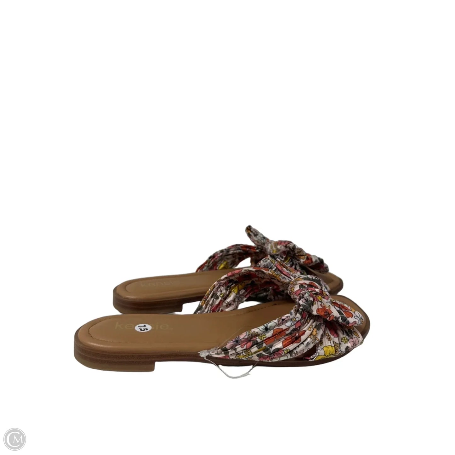 Sandals Flats By Kensie In Floral Print, Size: 7.5