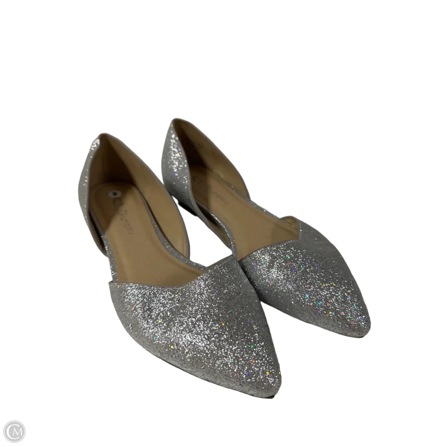 Shoes Flats By Chinese Laundry In Silver, Size: 9