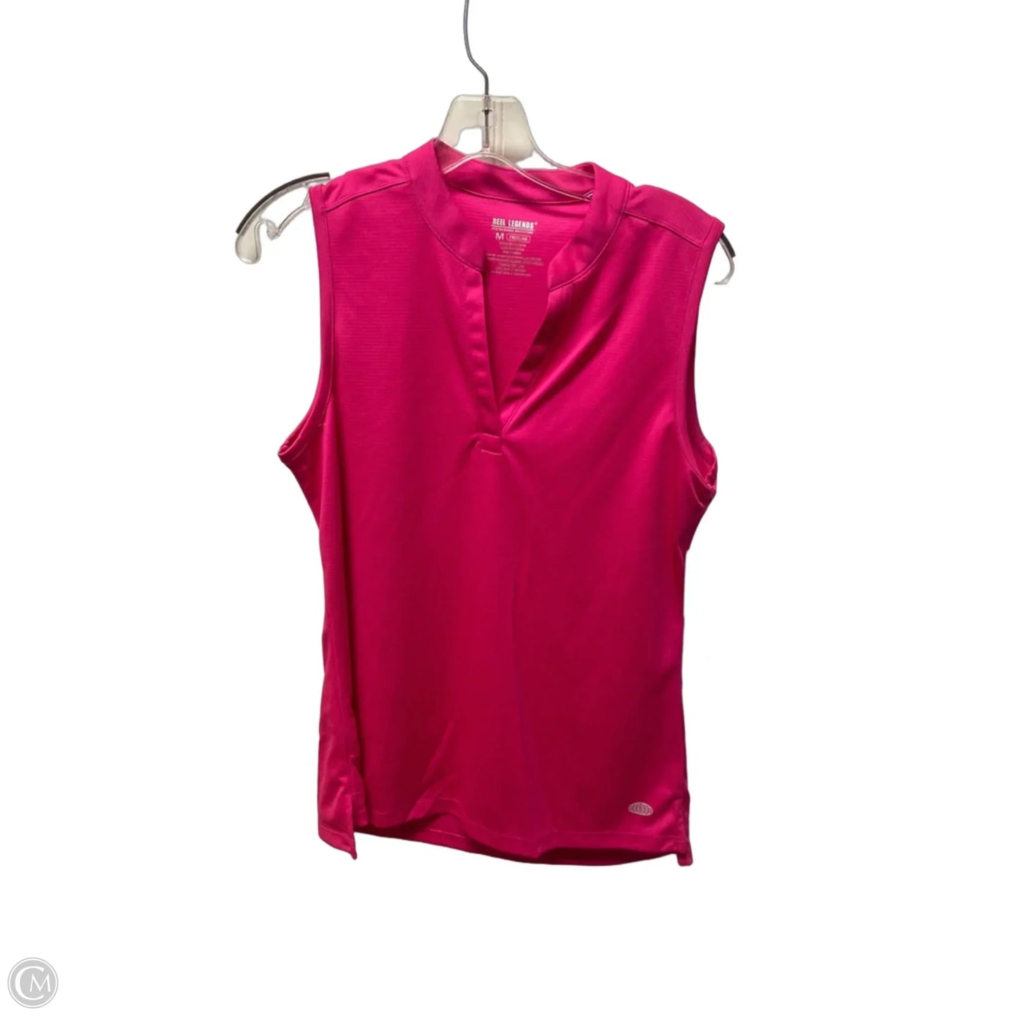 Athletic Tank Top By Reel Legends In Pink, Size: M