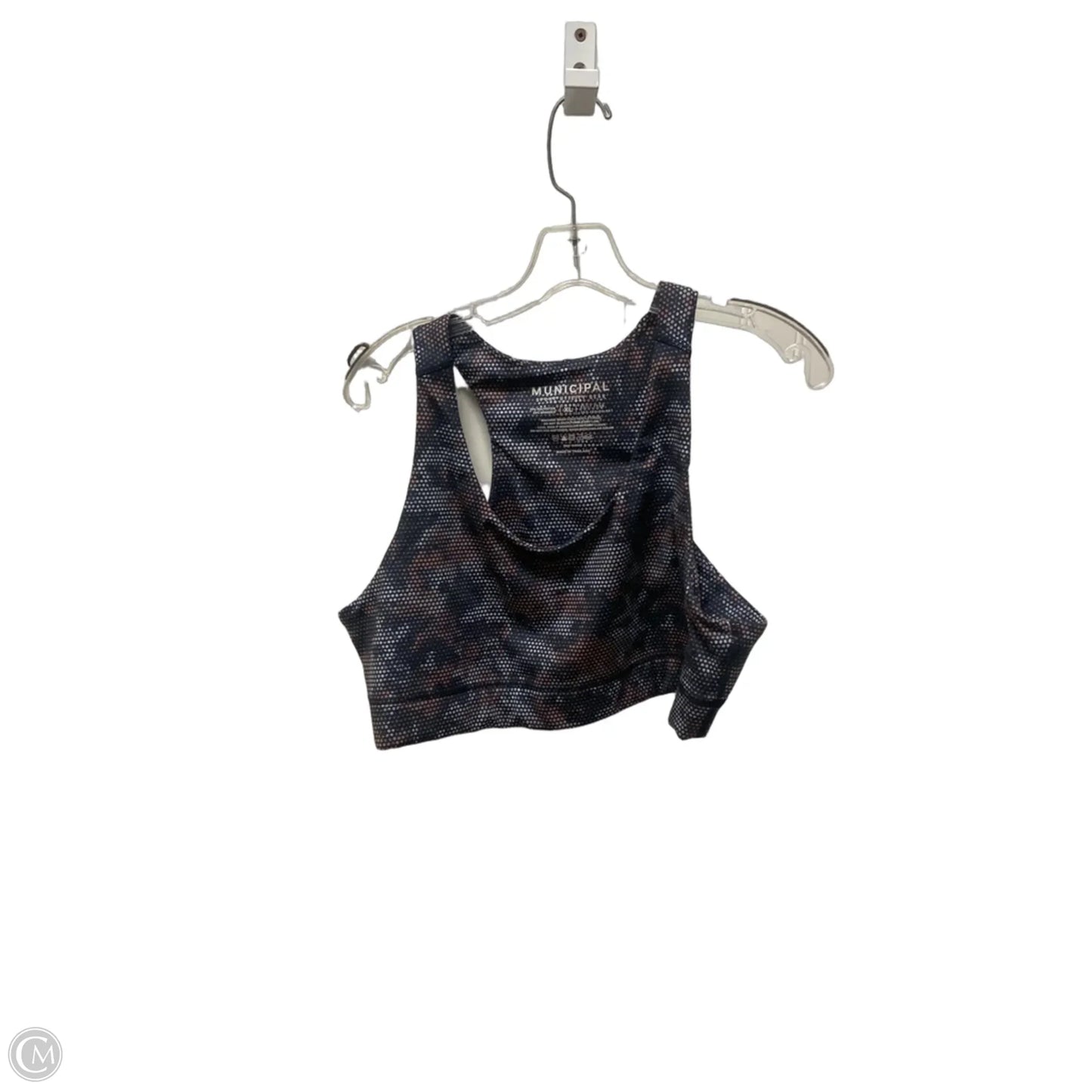 Athletic Bra By Clothes Mentor In Blue & Orange, Size: Xl