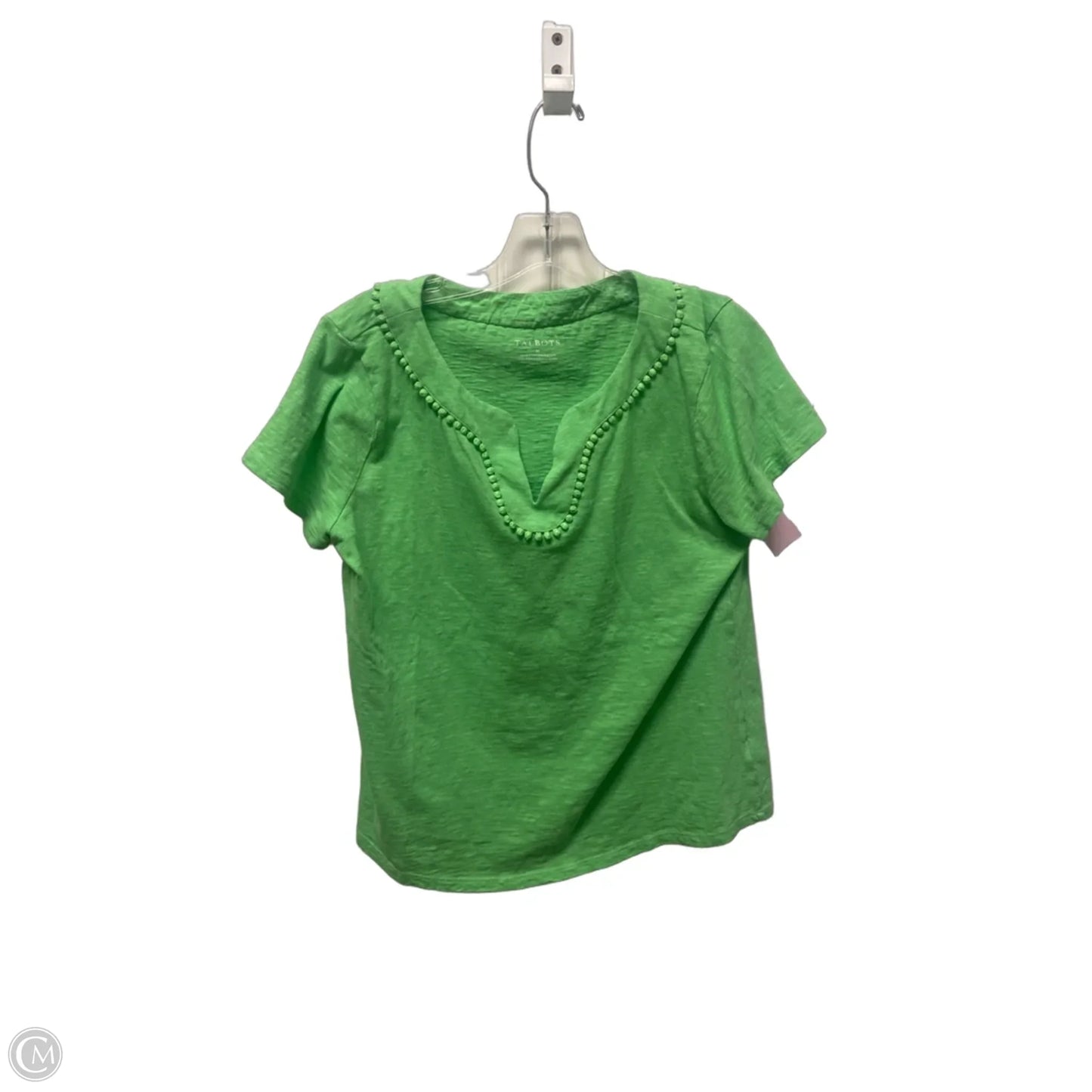 Top Short Sleeve Basic By Talbots In Green, Size: M