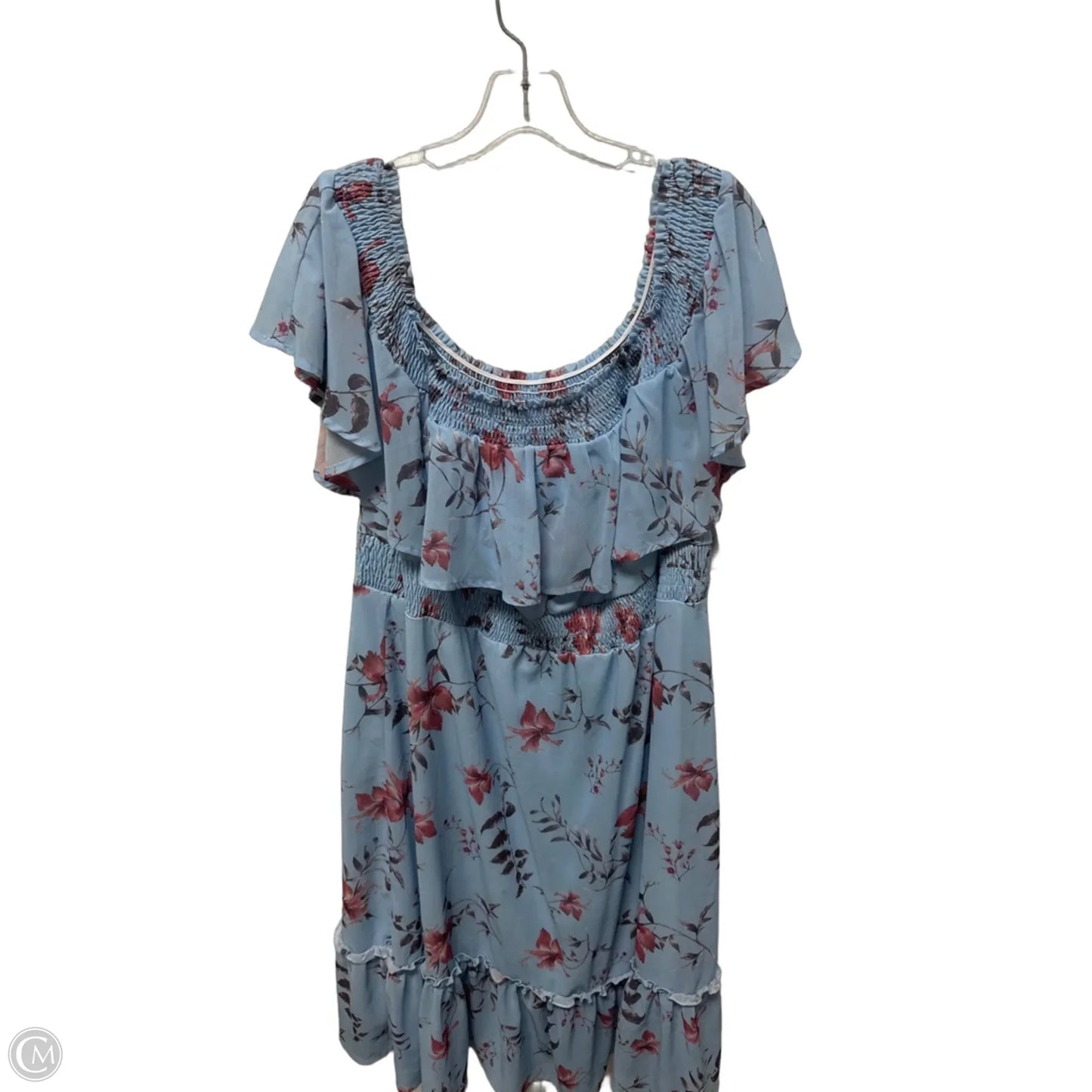 Dress Casual Maxi By Clothes Mentor In Blue, Size: 2x