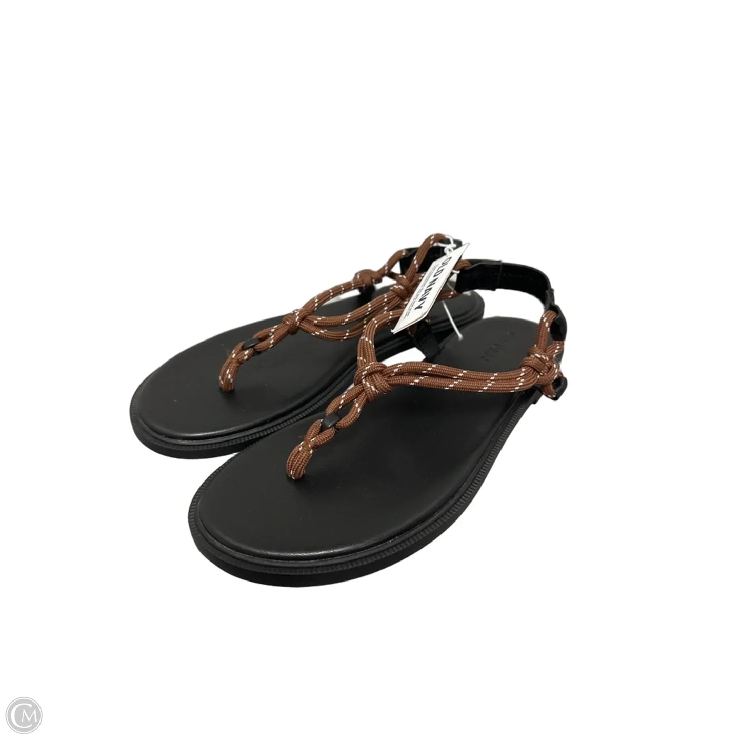 Sandals Flats By Old Navy In Black & Brown, Size: 6
