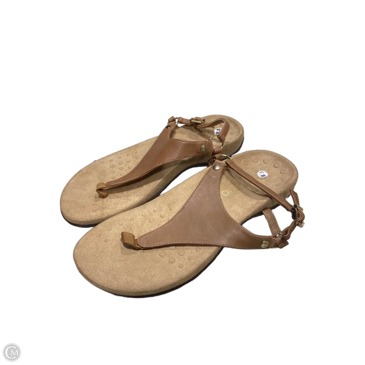 Sandals Flats By Vionic In Tan, Size: 8.5