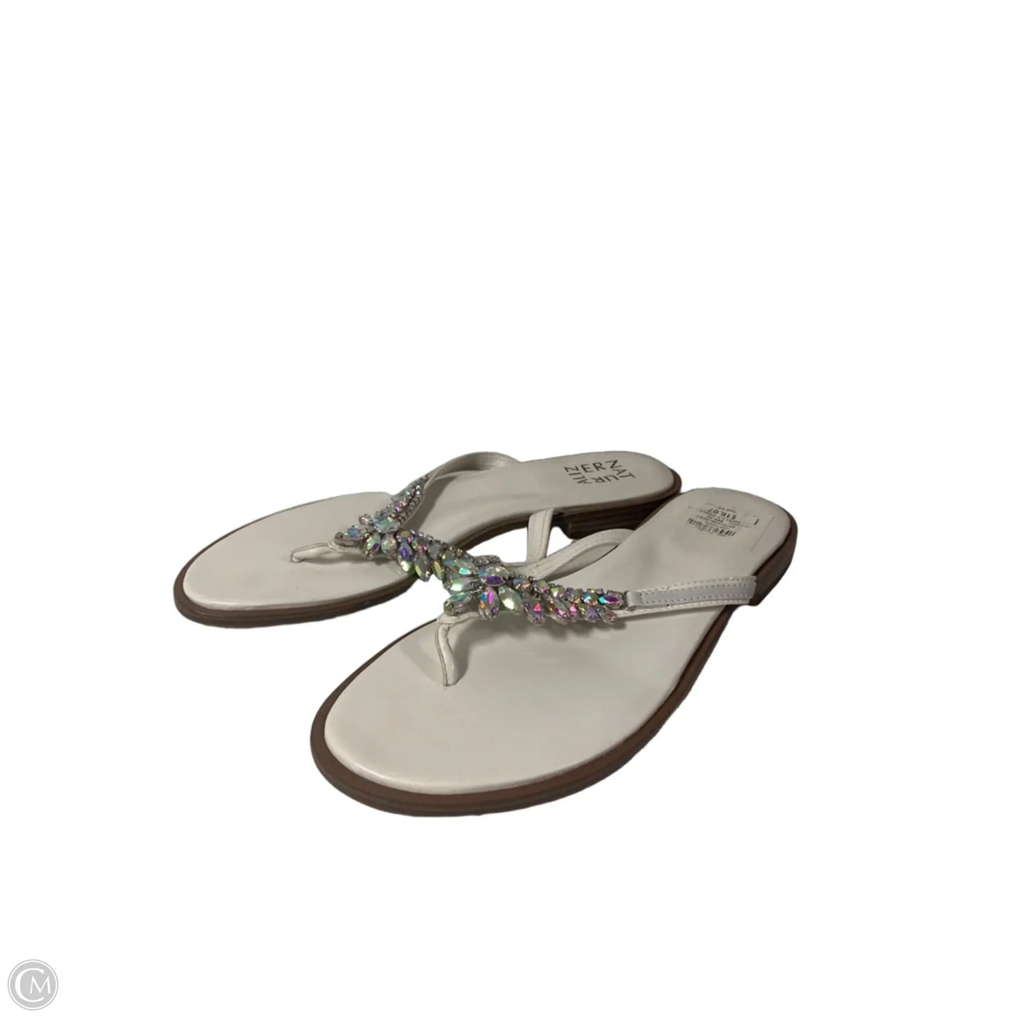 Sandals Flip Flops By Naturalizer In White, Size: 8.5
