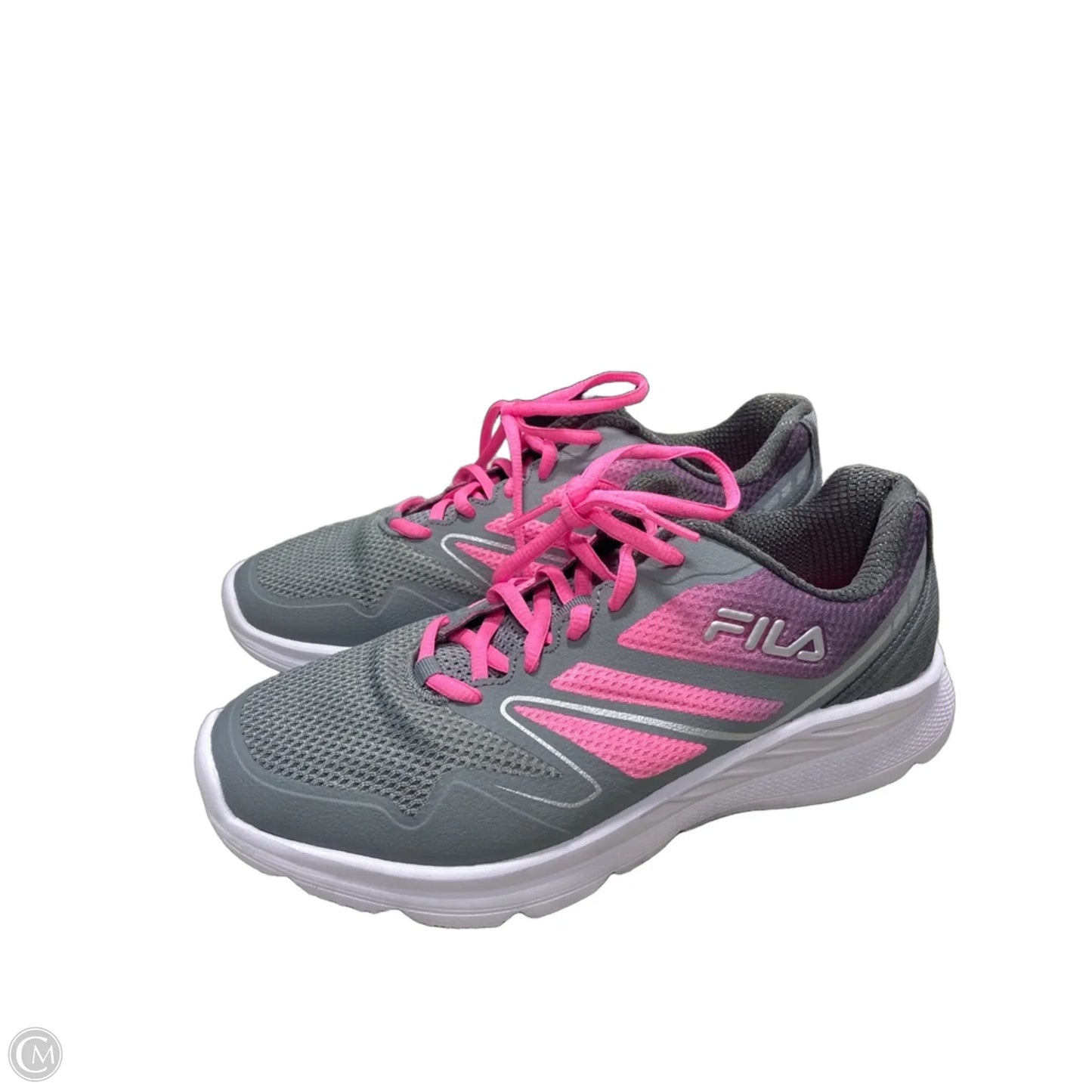 Shoes Athletic By Fila In Grey & Pink, Size: 10