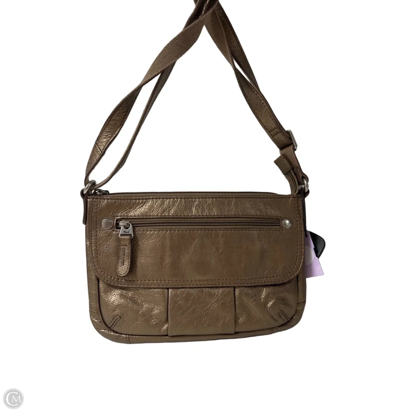 Crossbody Leather By Fossil, Size: Small