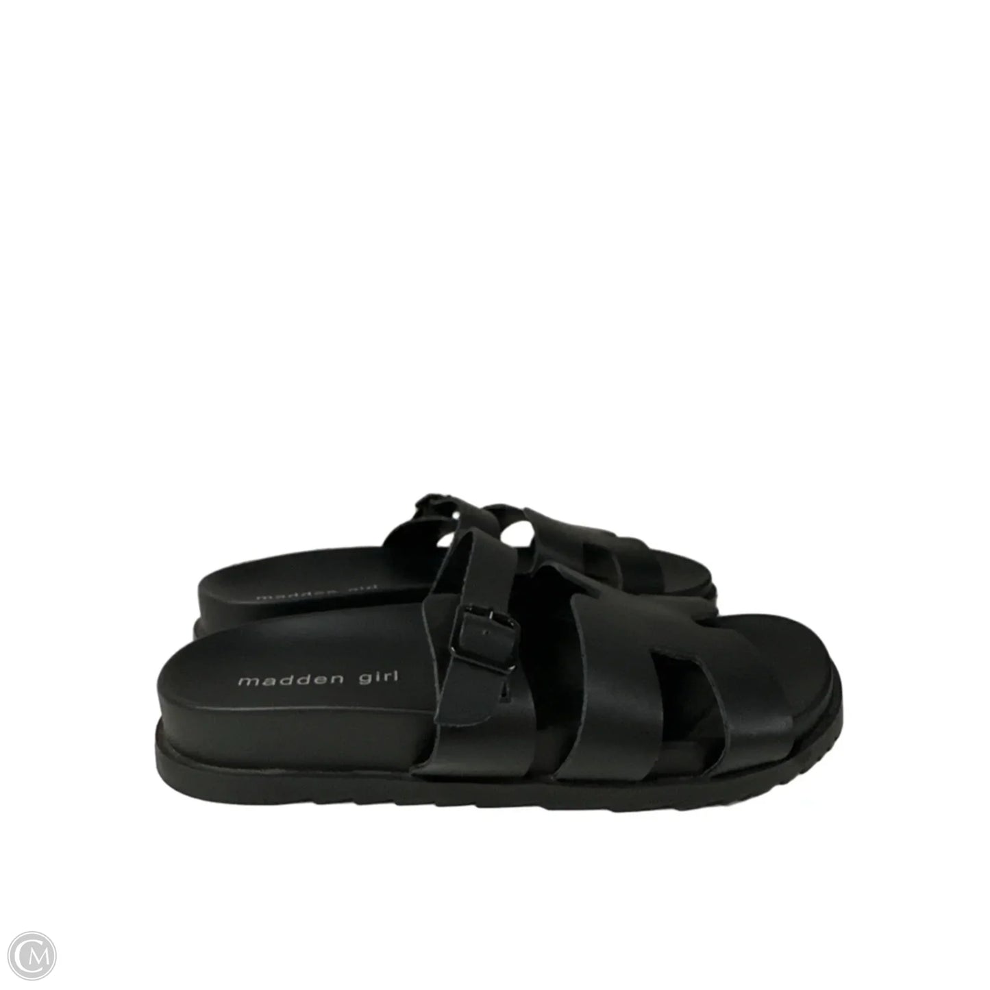 Sandals Flats By Madden Girl In Black, Size: 8.5