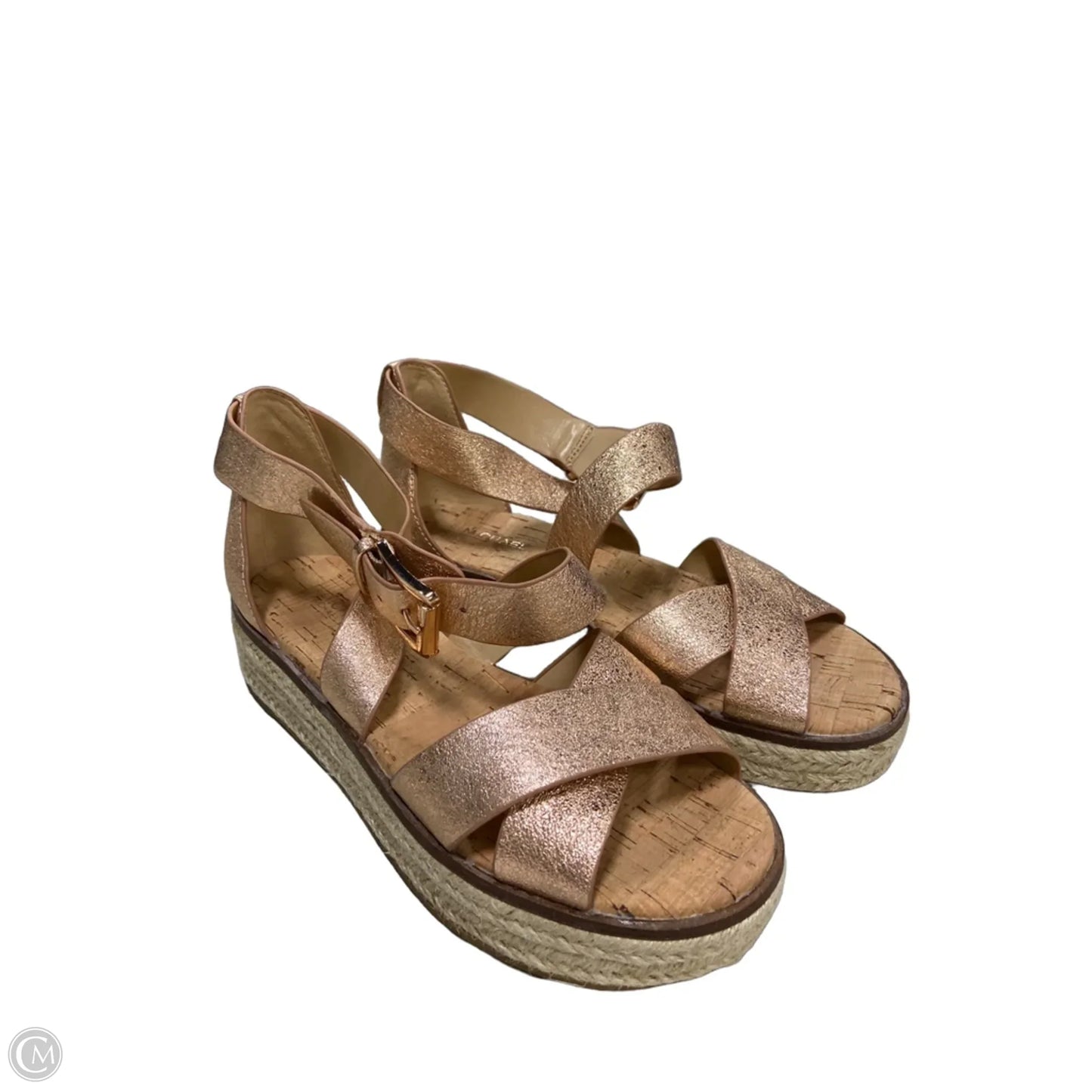 Sandals Designer By Michael Kors In Rose Gold, Size: 7