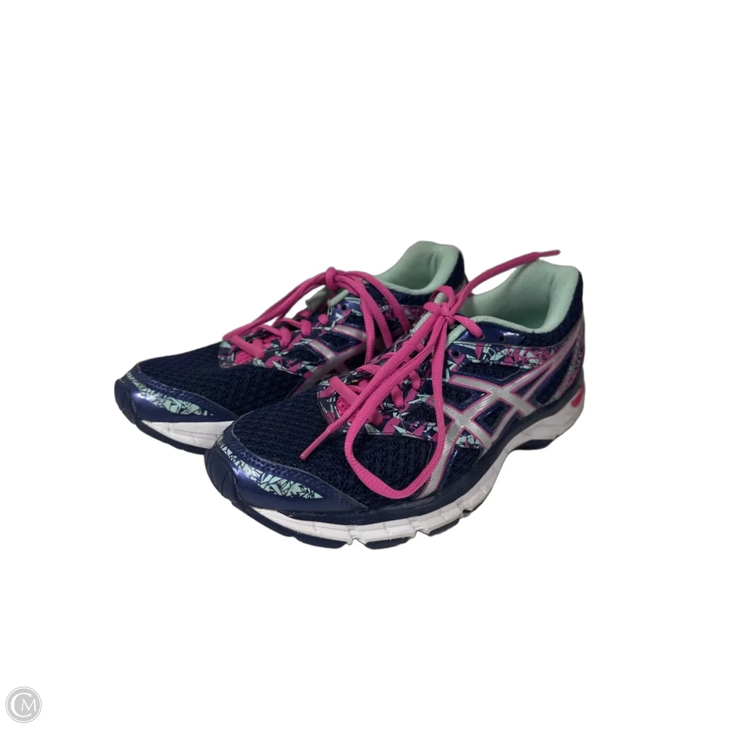 Shoes Athletic By Asics In Blue & Pink, Size: 7.5