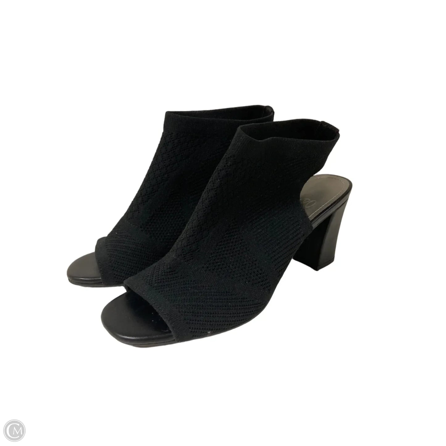 Sandals Heels Block By Impo In Black, Size: 6.5