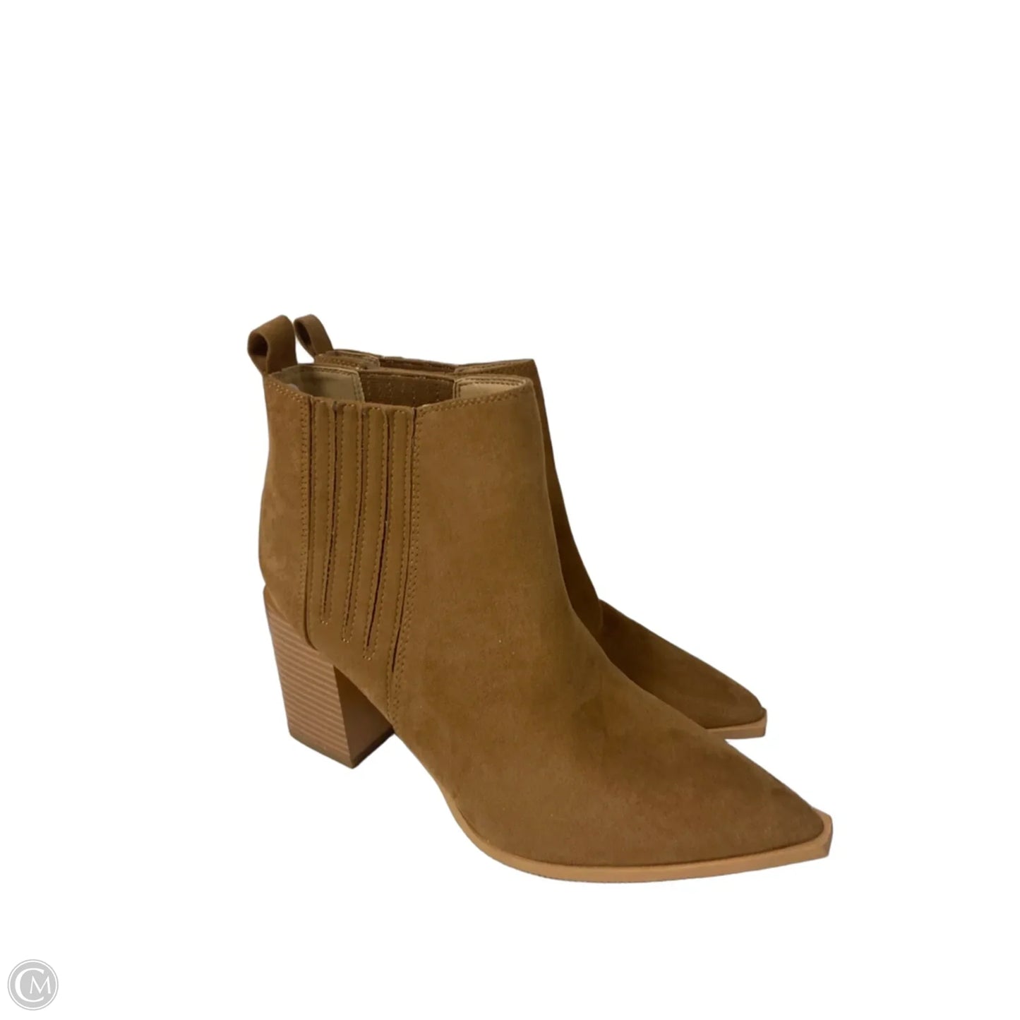 Boots Ankle Heels By Clothes Mentor In Tan, Size: 9