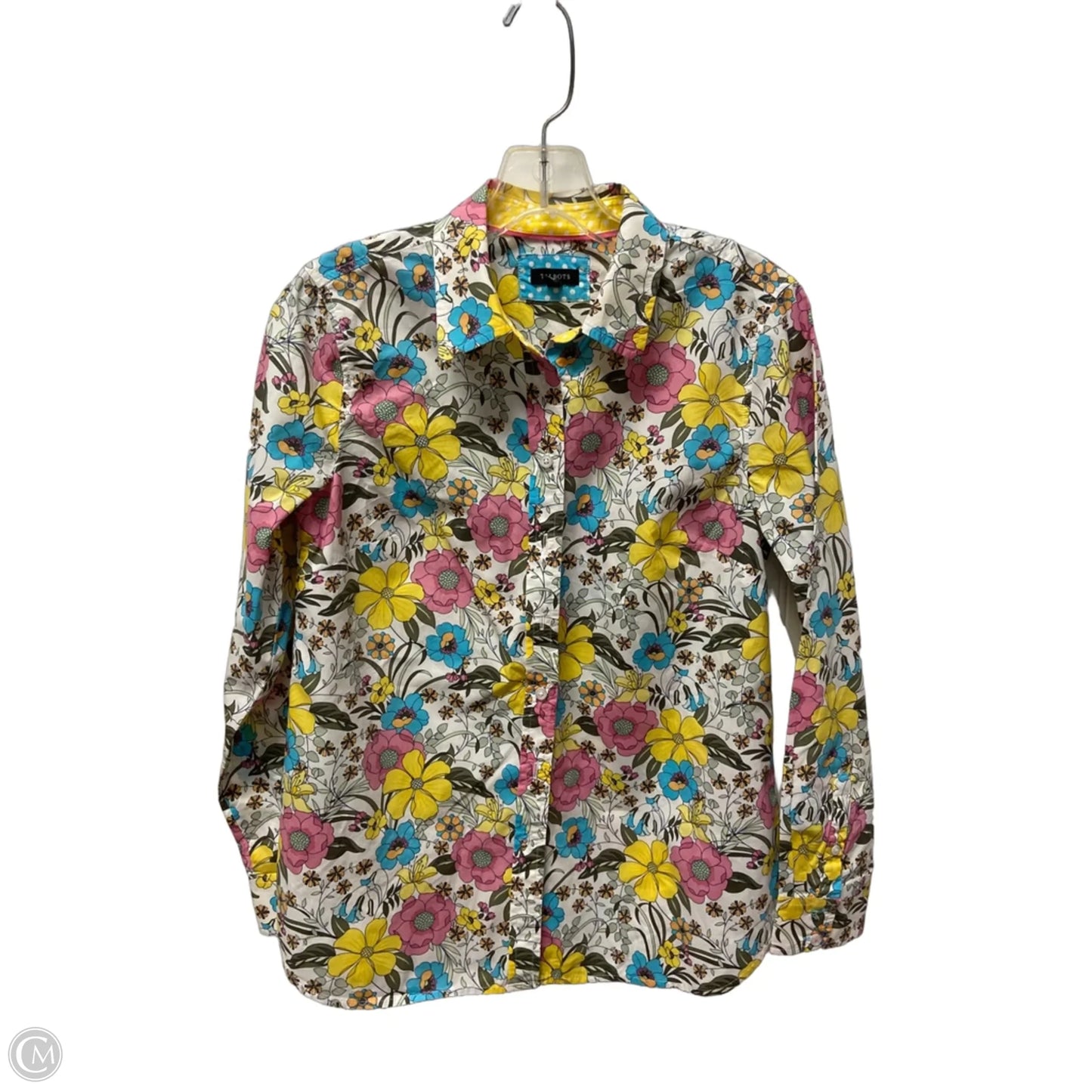 Top Long Sleeve By Talbots In Floral Print, Size: Xs