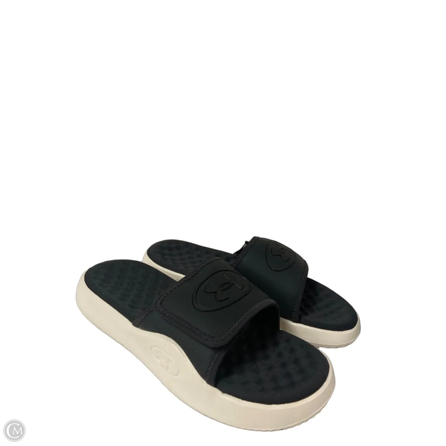 Sandals Flats By Under Armour In Black, Size: 7