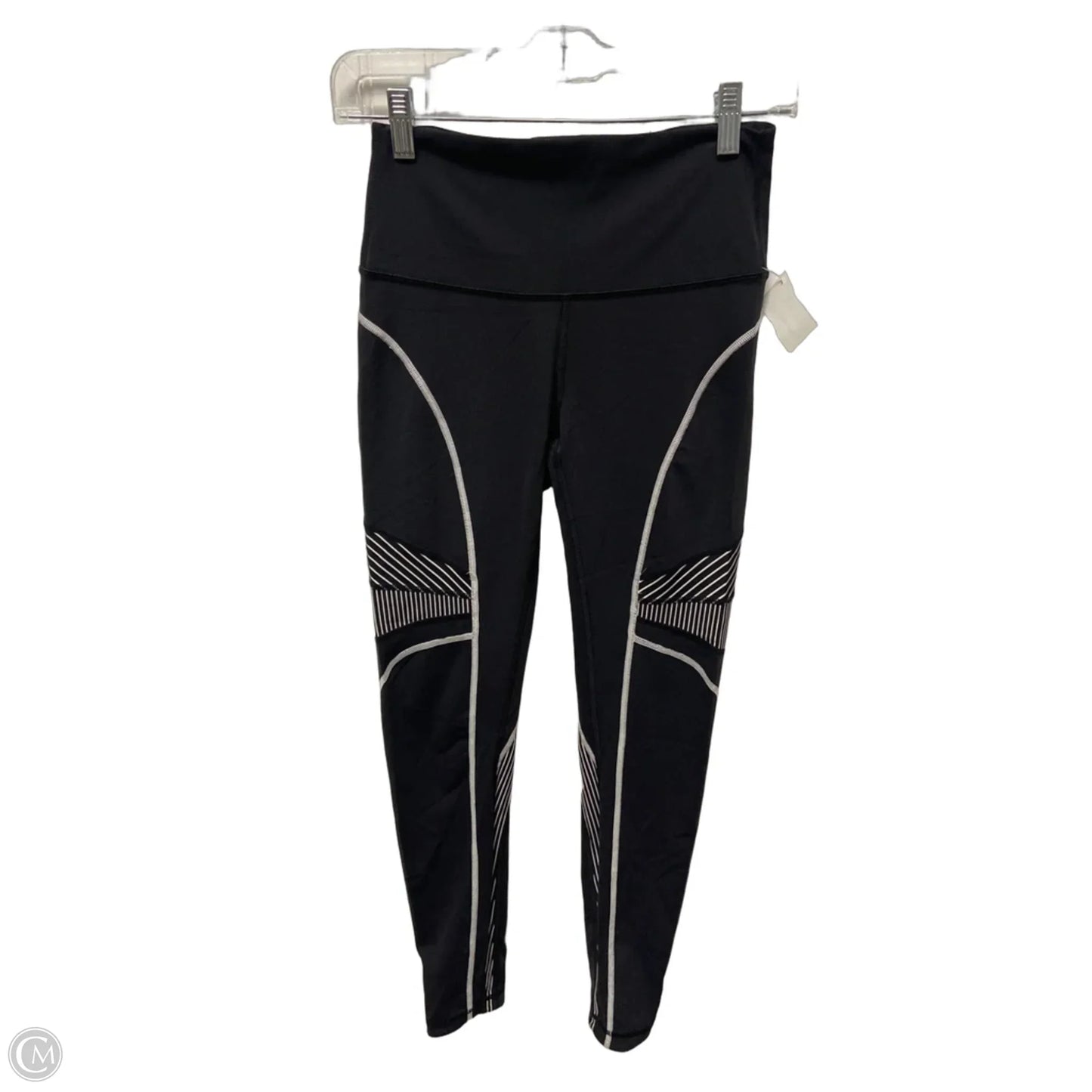 Athletic Leggings By Lululemon In Black & White, Size: S