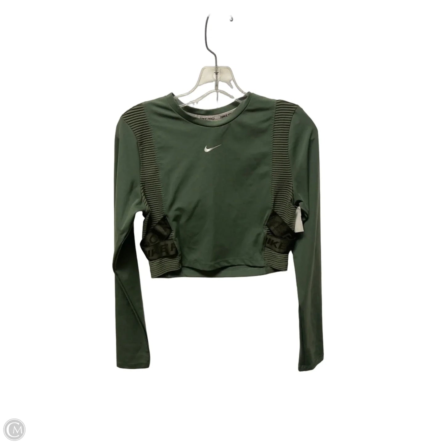 Athletic Sweatshirt Crewneck By Nike In Green, Size: M