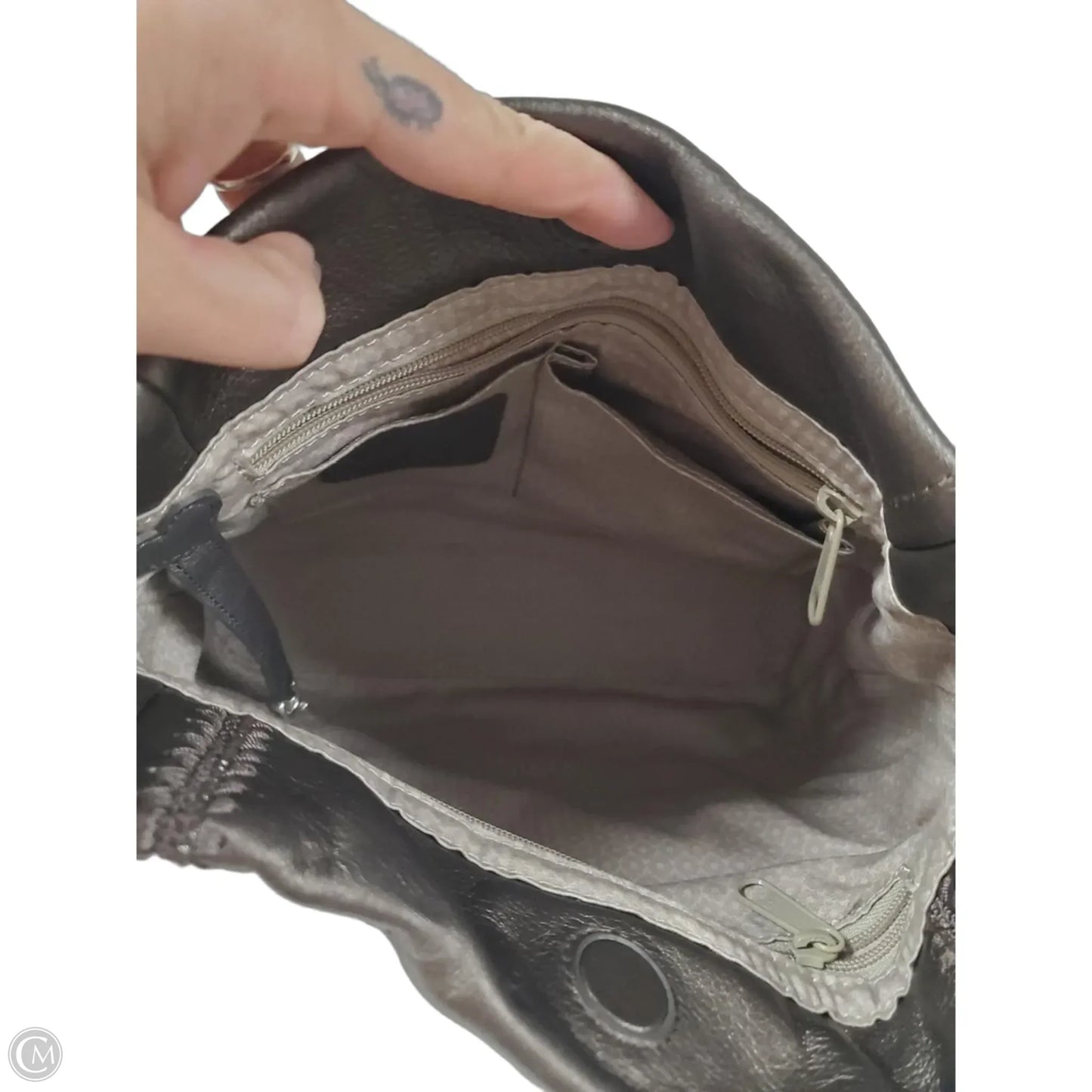 Handbag Leather By Brighton, Size: Medium