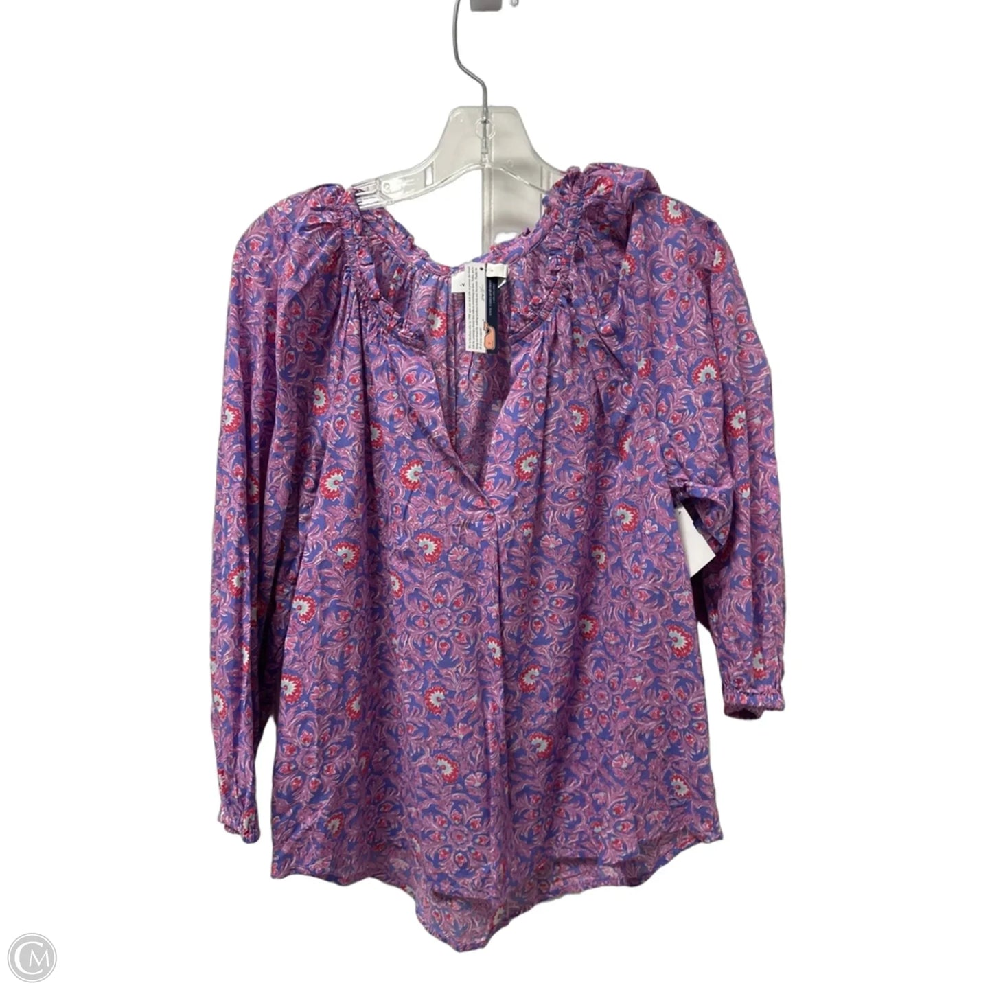 Top Long Sleeve By Vineyard Vines In Purple, Size: S