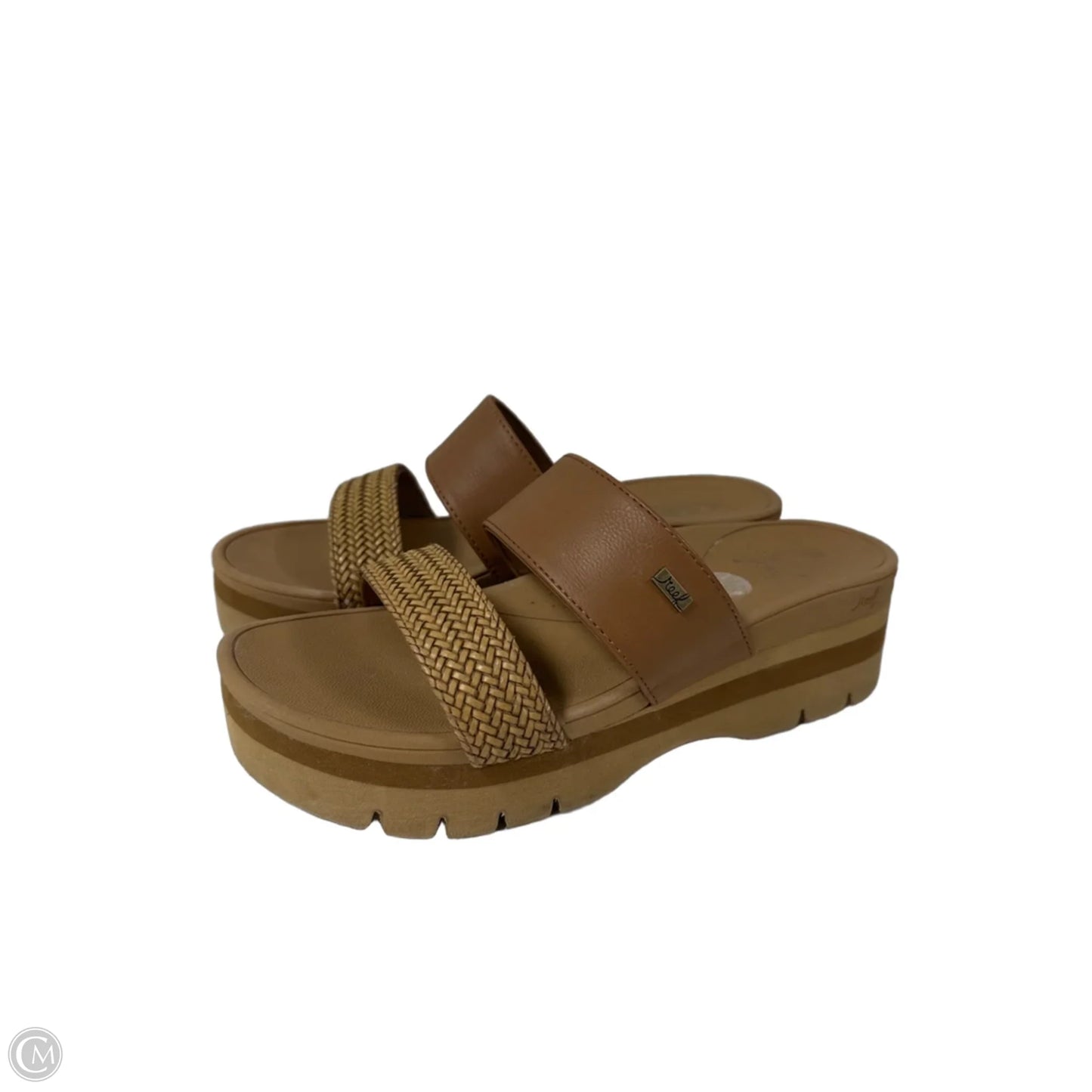 Sandals Flats By Reef In Tan, Size: 9