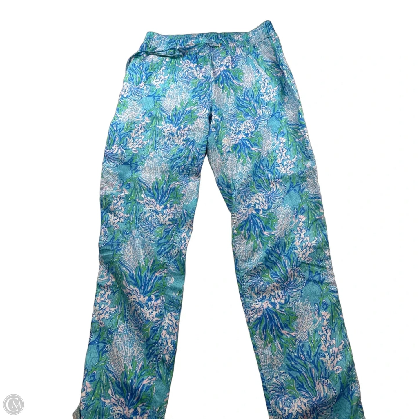 Pants Designer By Lilly Pulitzer In Blue & Pink, Size: 6