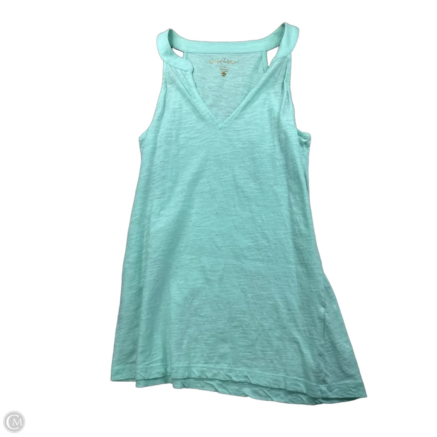 Top Sleeveless Designer By Lilly Pulitzer In Aqua, Size: Xs