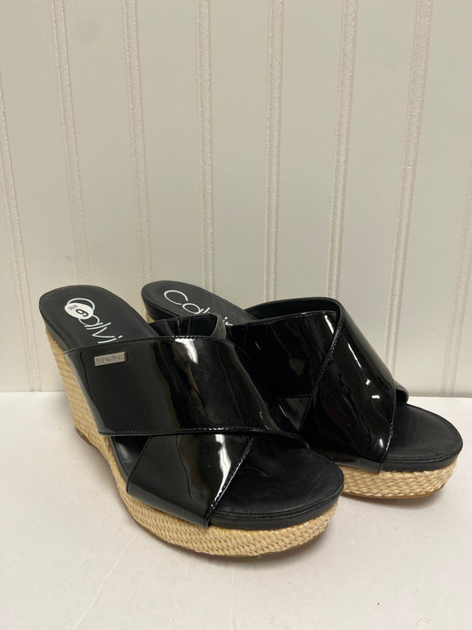 Sandals Heels Wedge By Calvin Klein  Size: 9