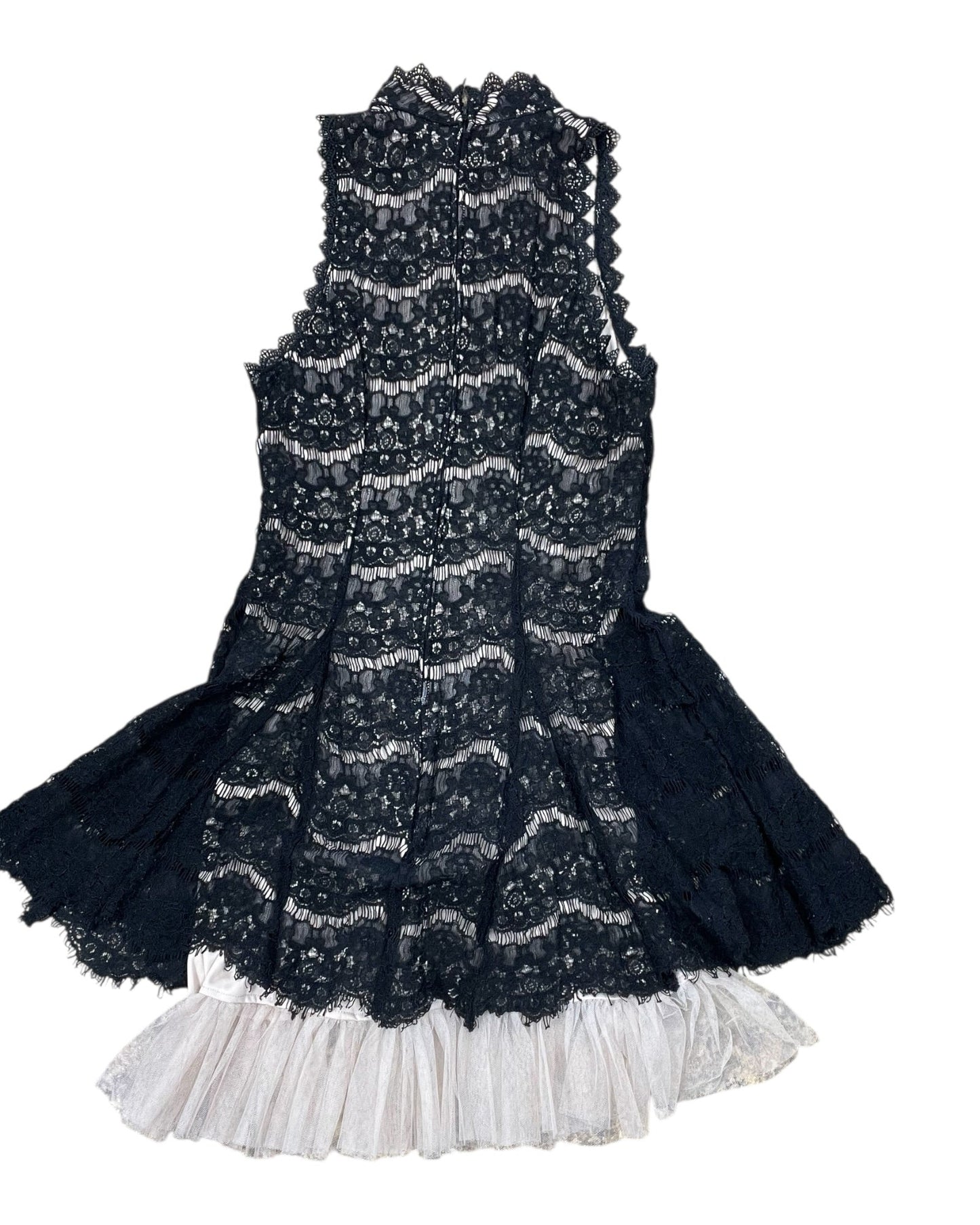 Dress Party Short By Clothes Mentor In Black & Cream, Size:M