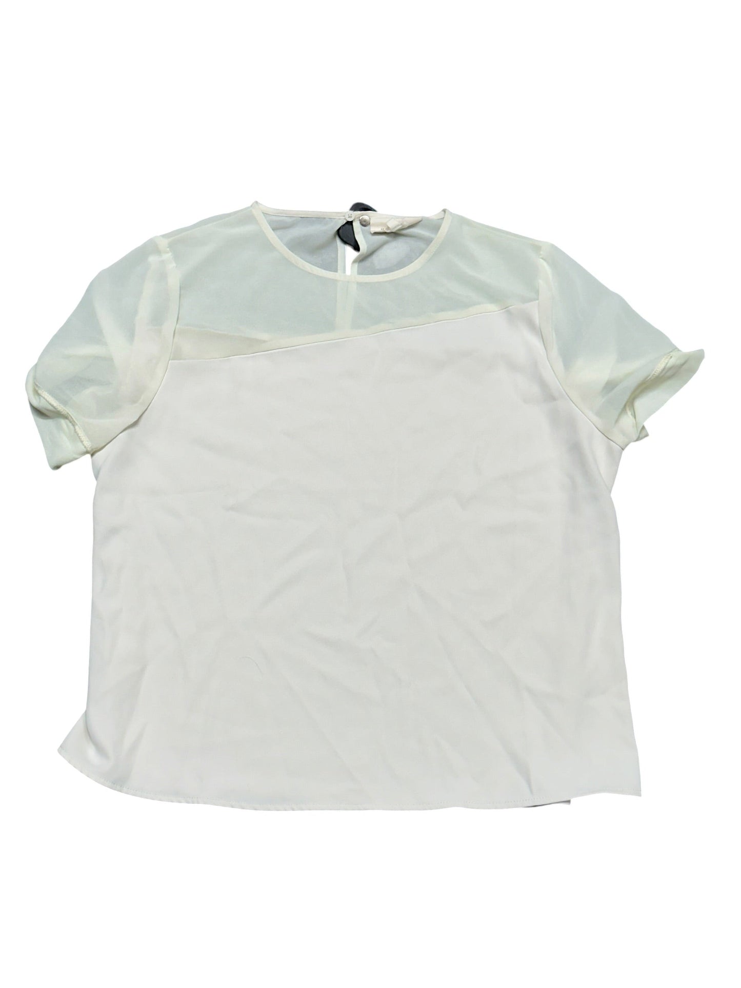 Blouse Ss By Melloday In Ivory, Size:L