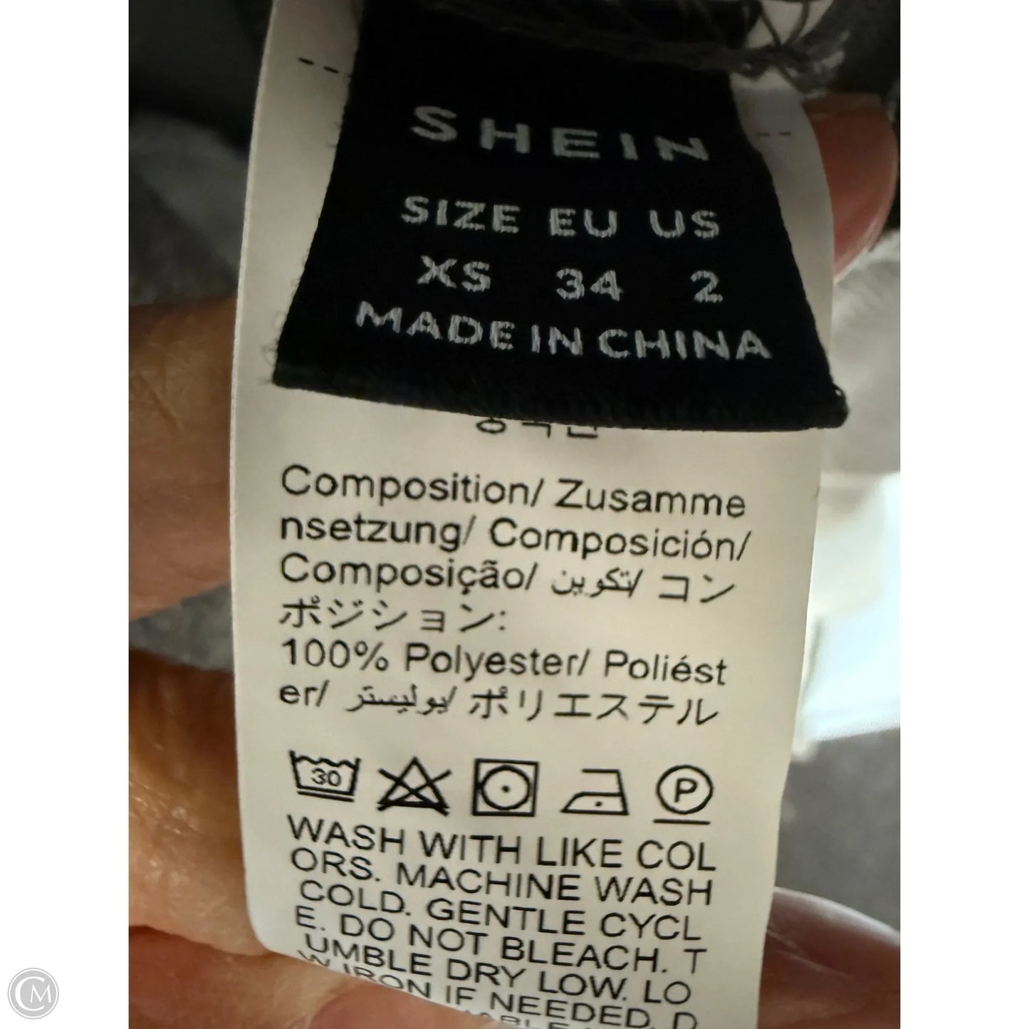 Coat Peacoat By Shein In Grey, Size: Xs