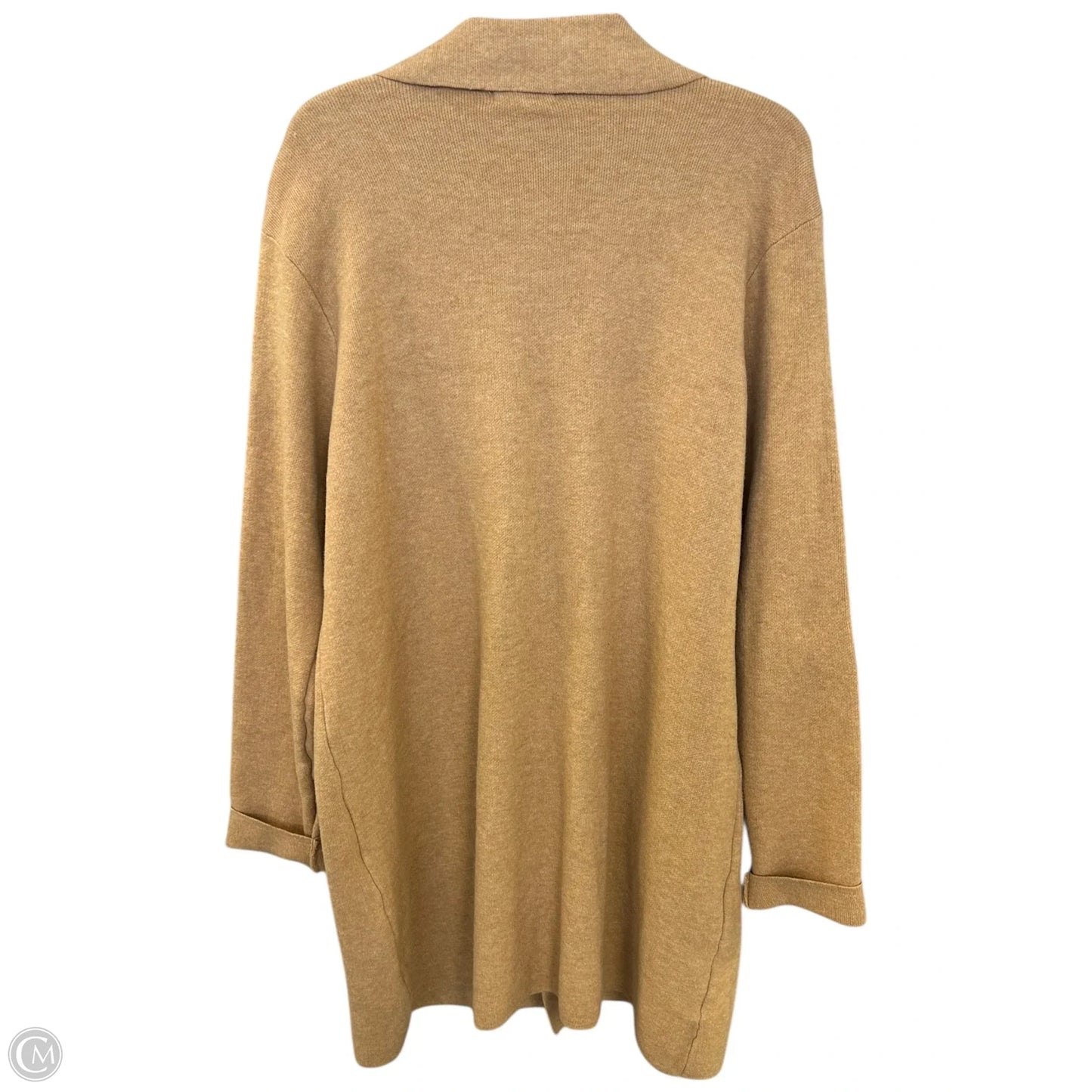 Sweater Cardigan By Nine West In Tan, Size: Xl