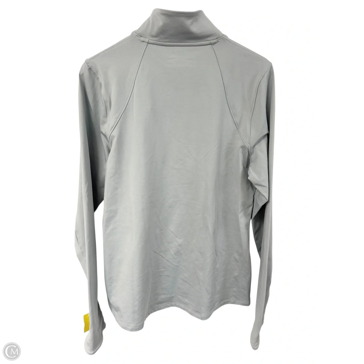 Athletic Top Long Sleeve Crewneck By Under Armour In Grey, Size: Xl