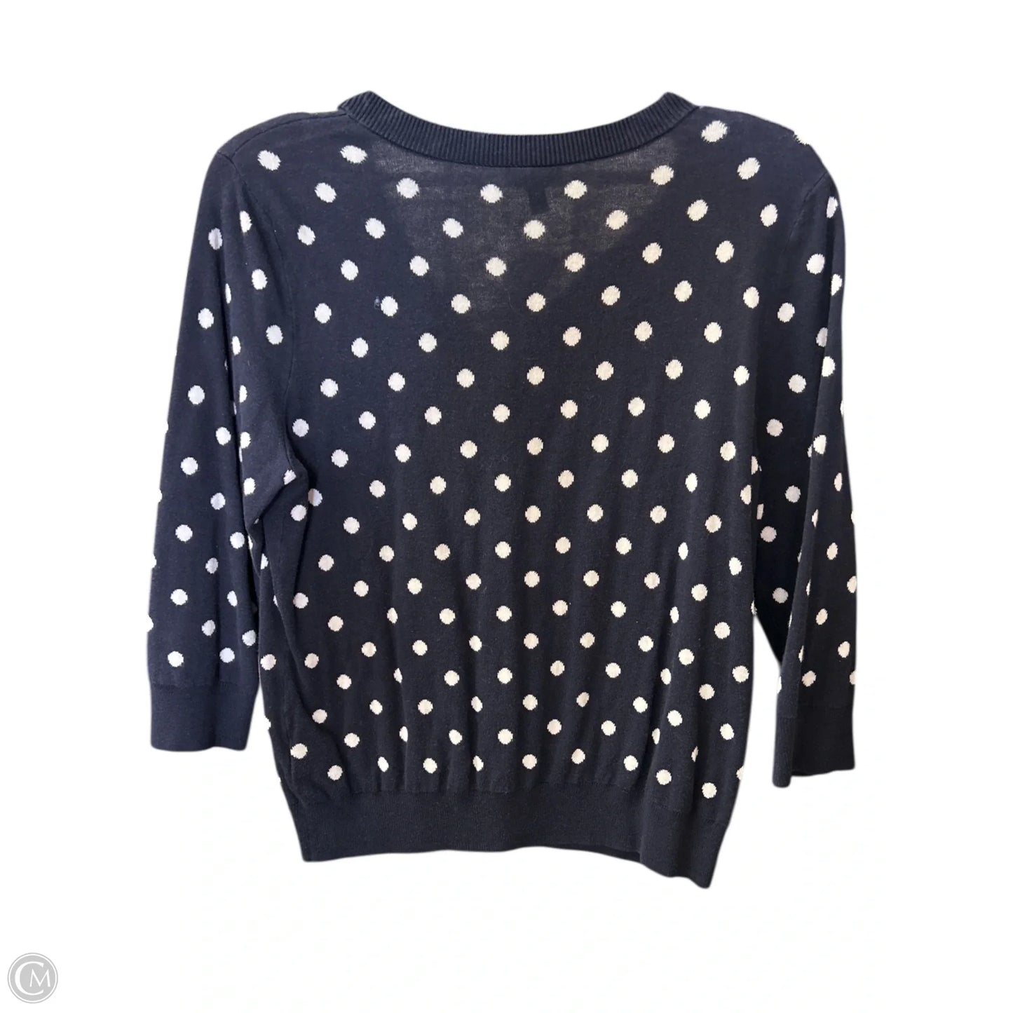 Cardigan By Talbots In Blue & White, Size: M