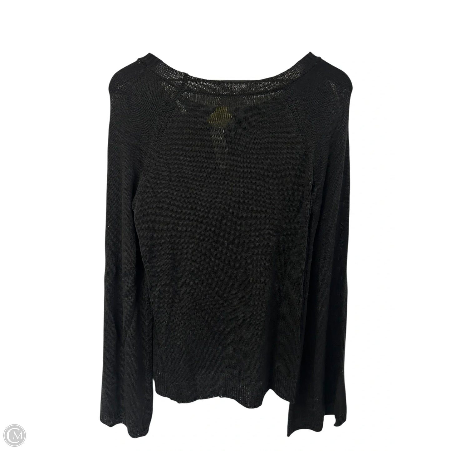 Top Long Sleeve By Cme In Black, Size: M