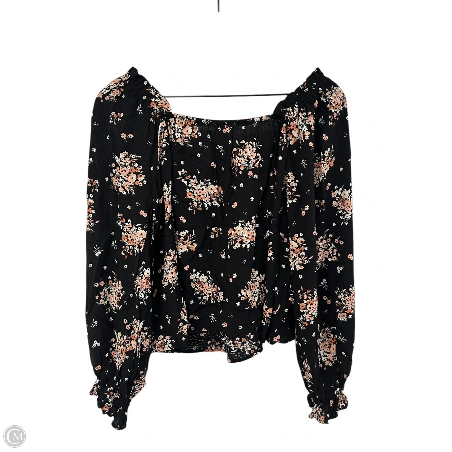Top Long Sleeve By Promesa In Black, Size: S