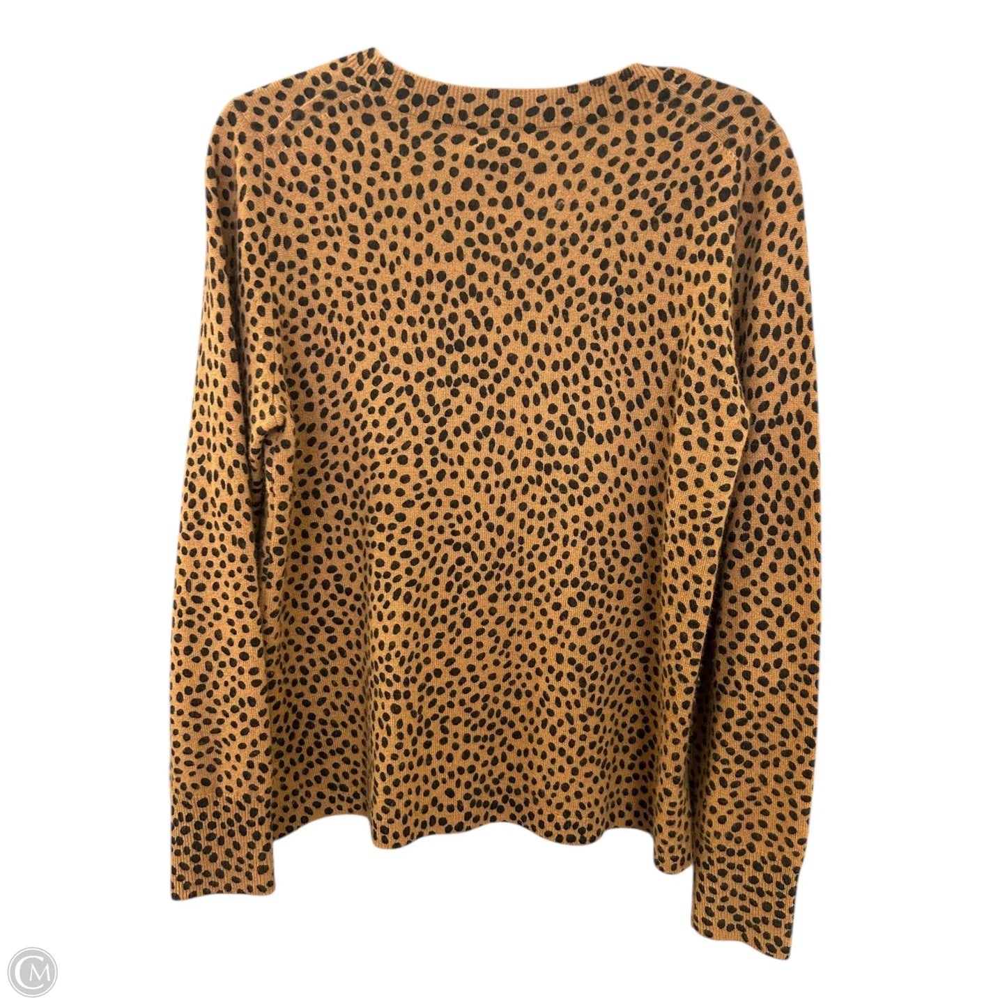 Sweater Cashmere By J. Crew In Black & Brown, Size: L