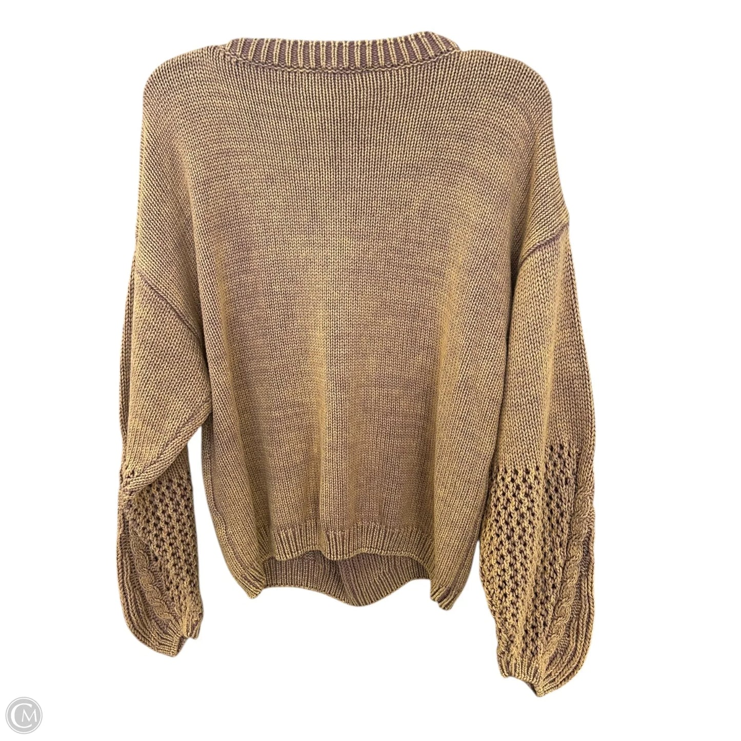 Sweater By Bibi In Tan, Size: L