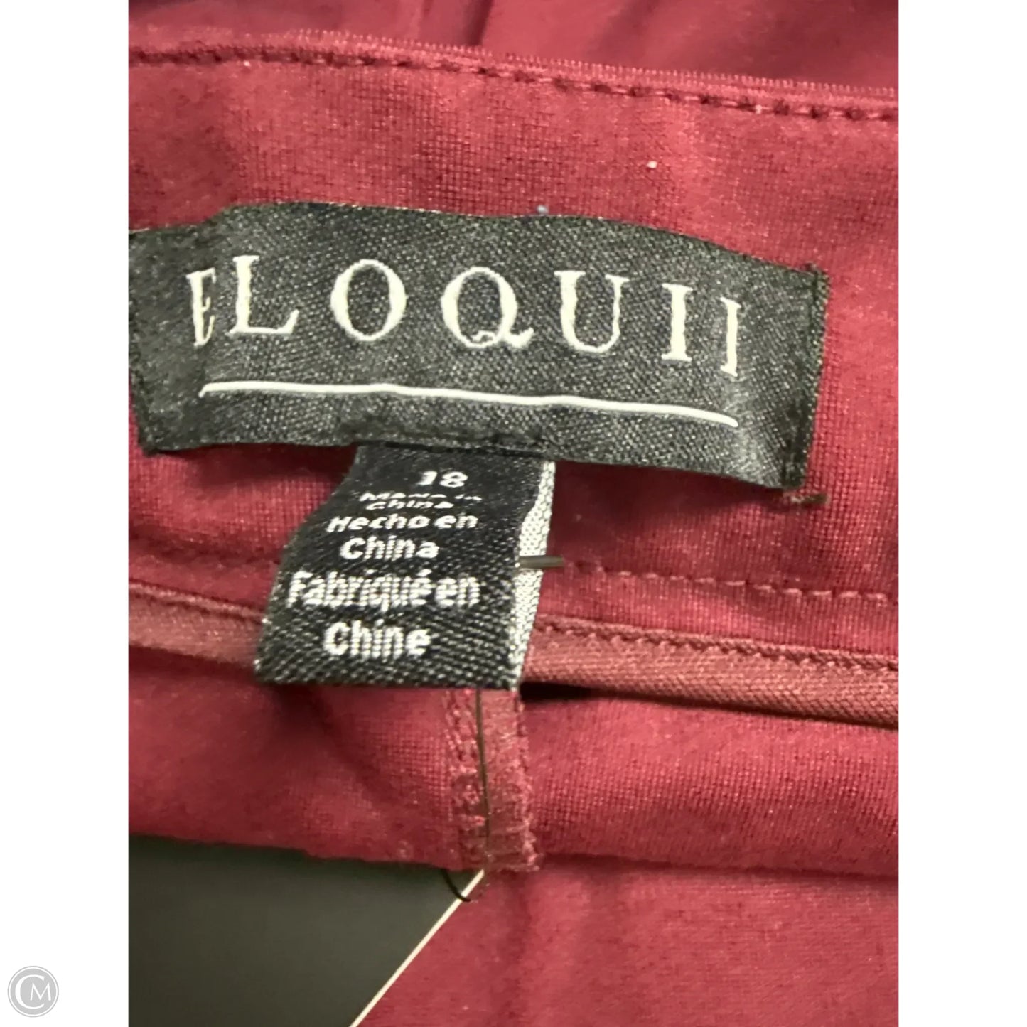 Pants Dress By Eloquii In Maroon, Size: 18