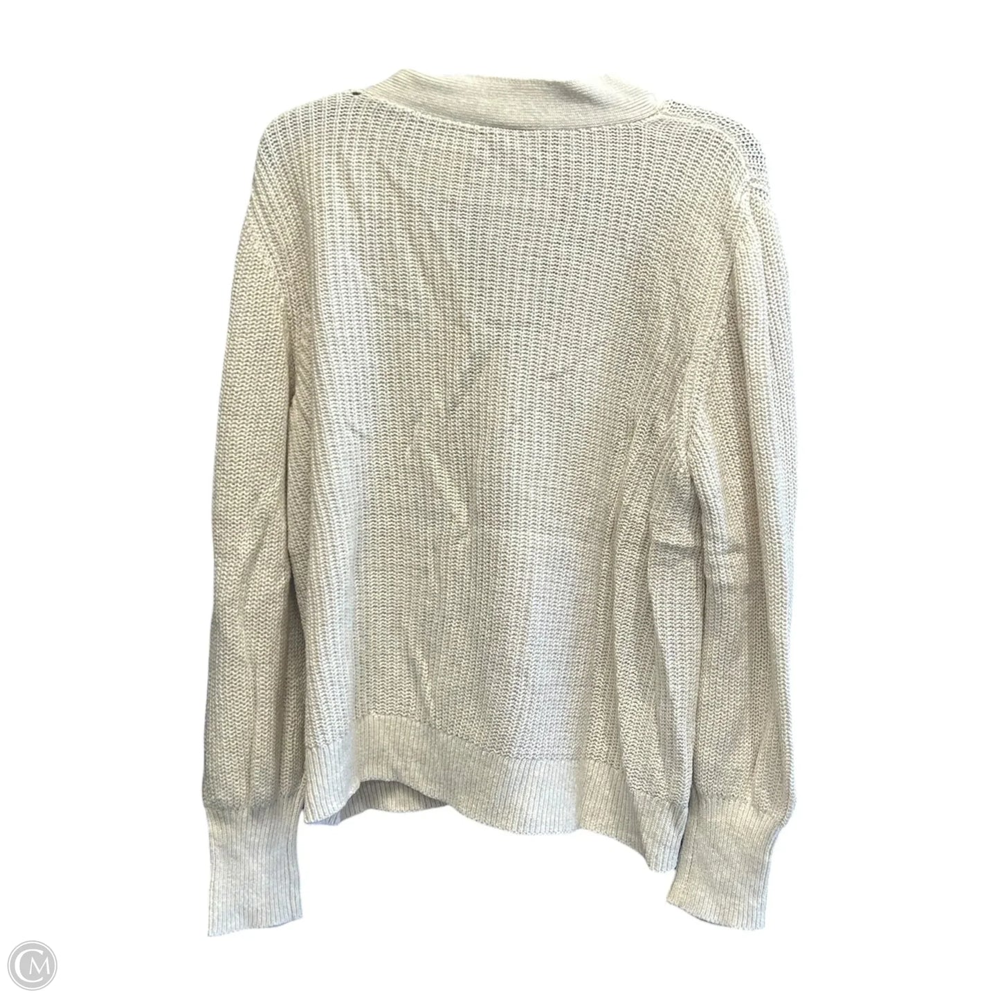 Sweater By Ann Taylor In White, Size: Xl