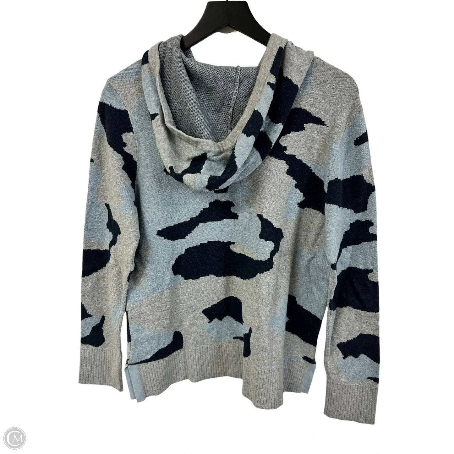 Sweater By Tribal In Blue & Grey, Size: L