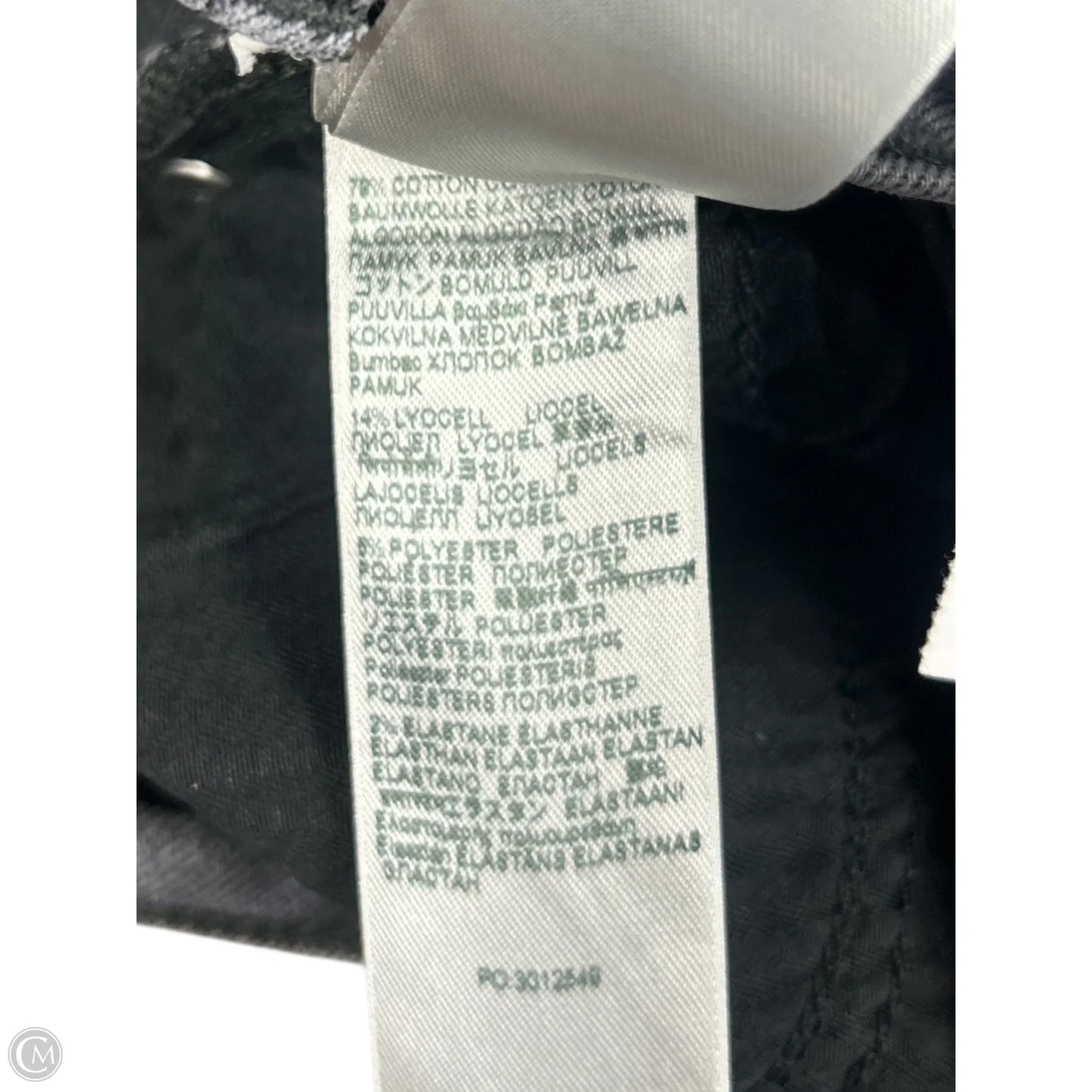 Jeans Wide Leg By 7 For All Mankind In Black Denim, Size: 0