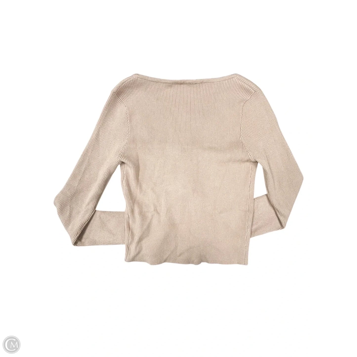 Top Long Sleeve By Le Lis In Tan, Size: S
