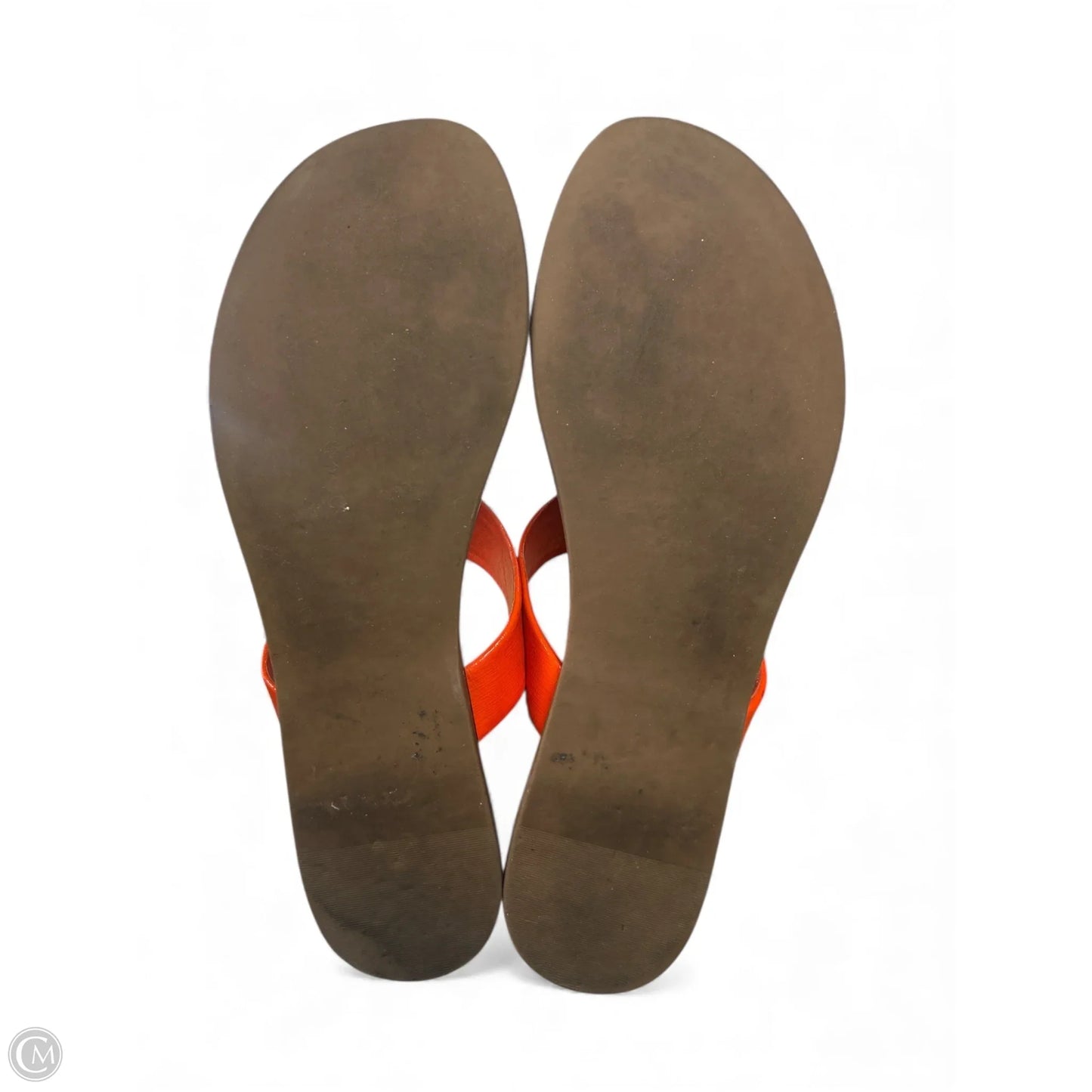 Sandals Designer By Tory Burch In Orange, Size: 9
