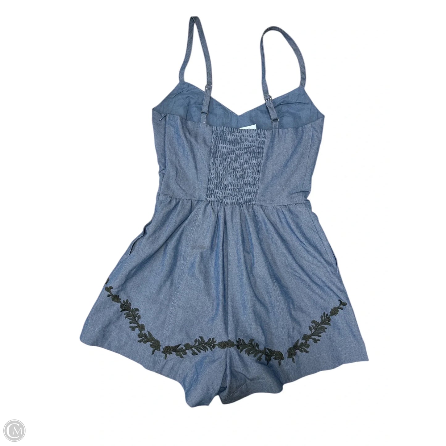 Romper By Clothes Mentor In Black & Blue, Size: Xs